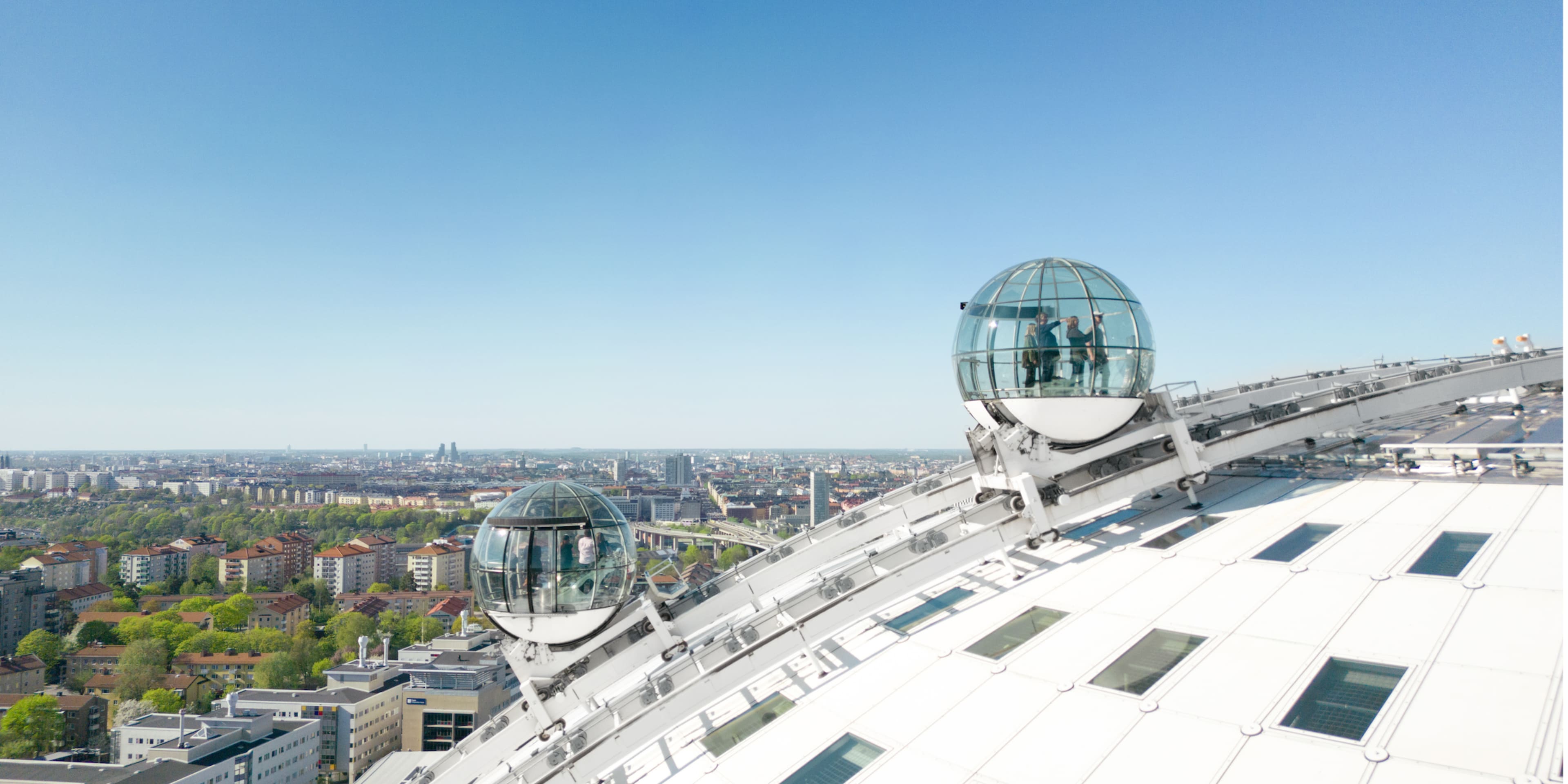 skyview stockholm with sunny views of the city
