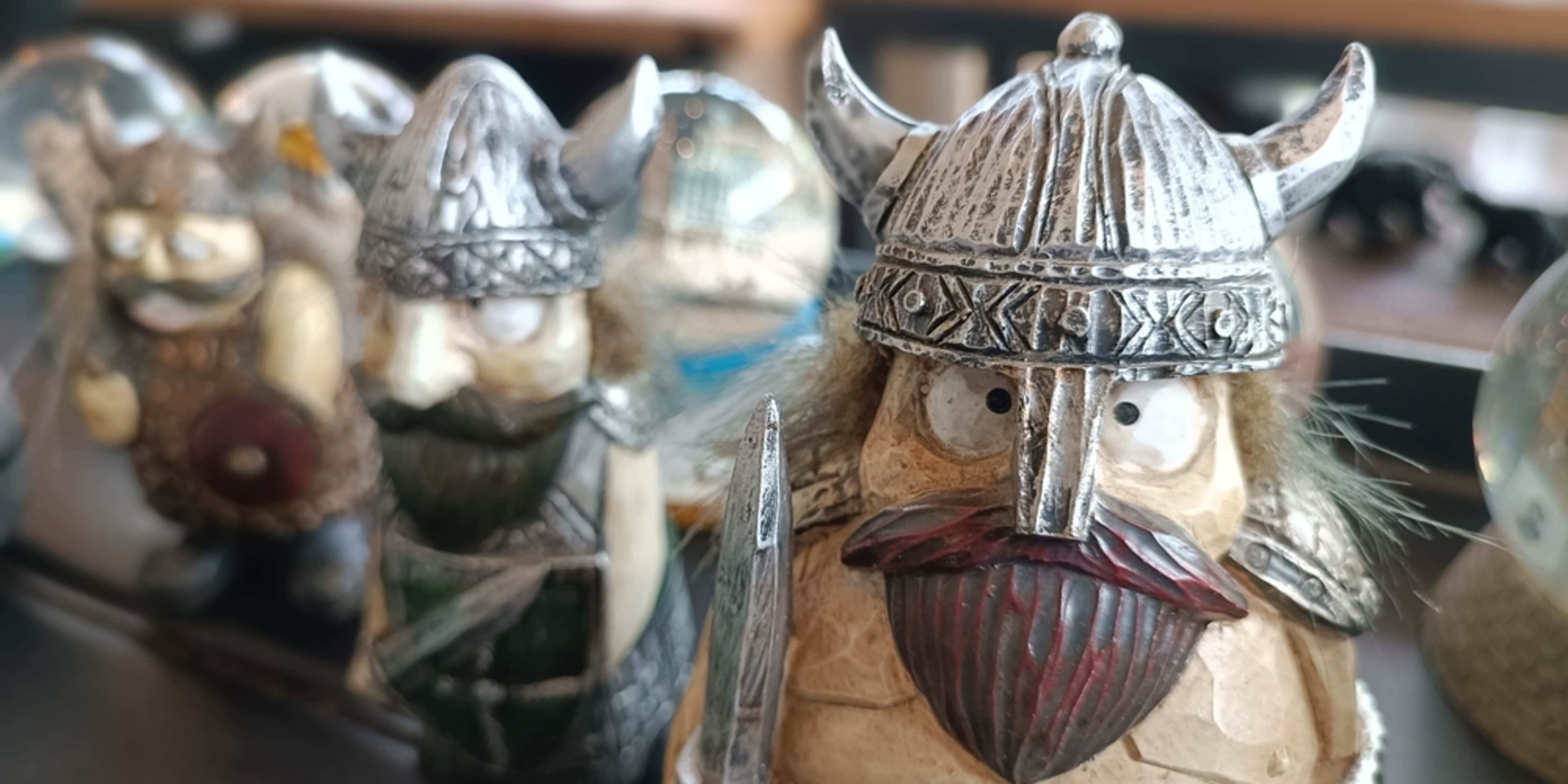 figurines in the viking museum
