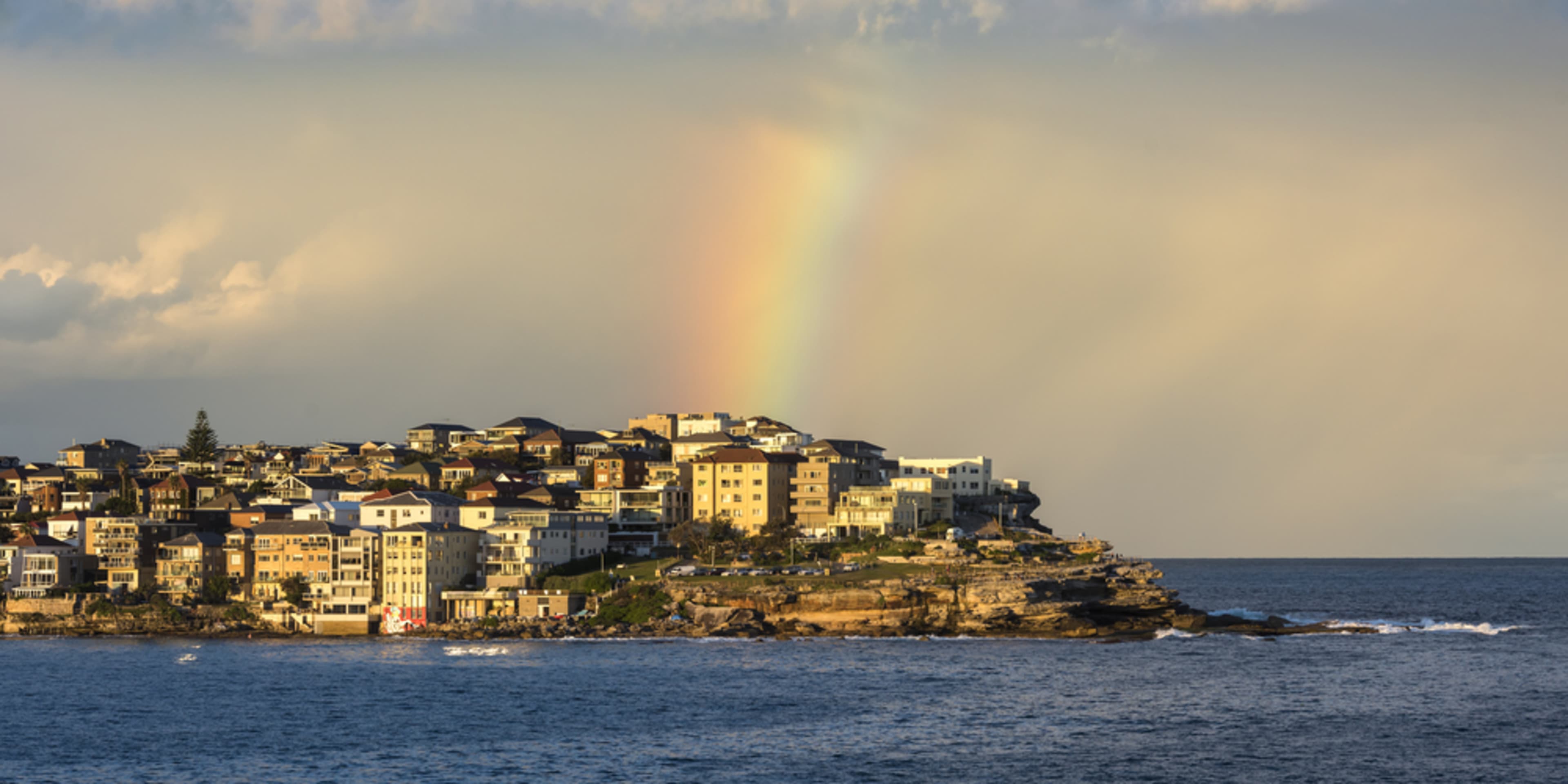 Rainbow over Bondi Beach