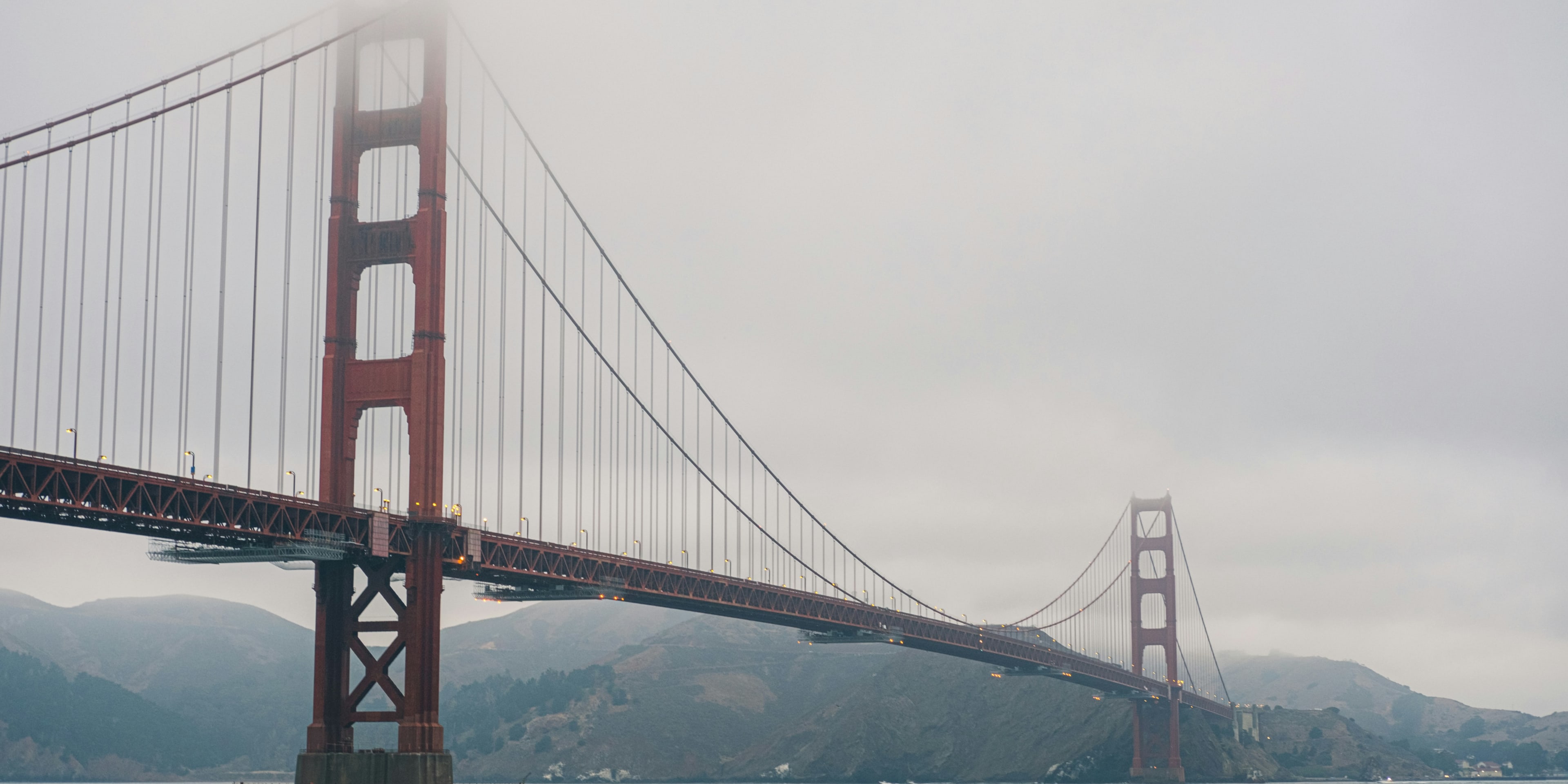 Golden Gate Bridge San Francisco bei Regen