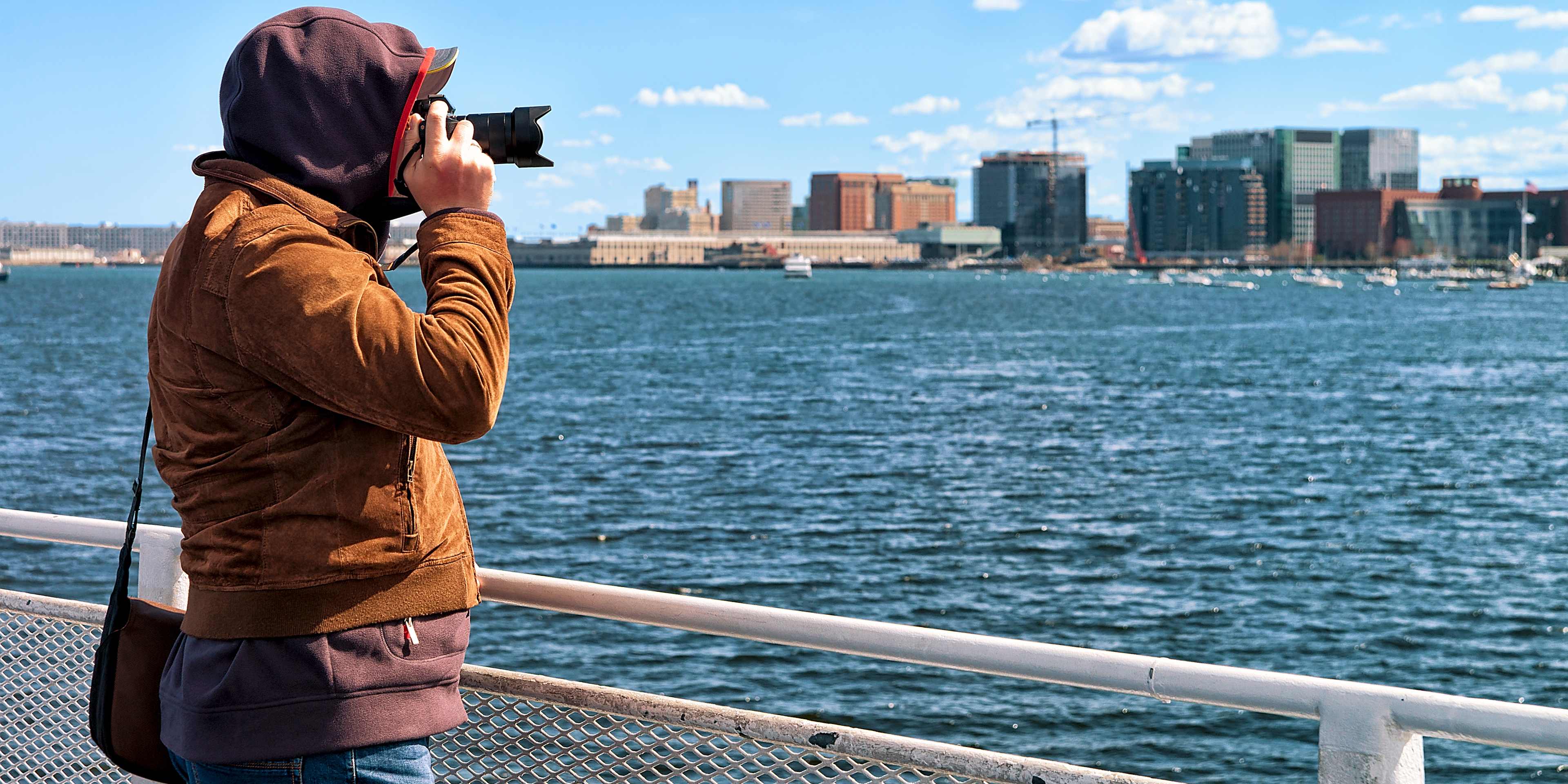 Man Taking Photo in Boston