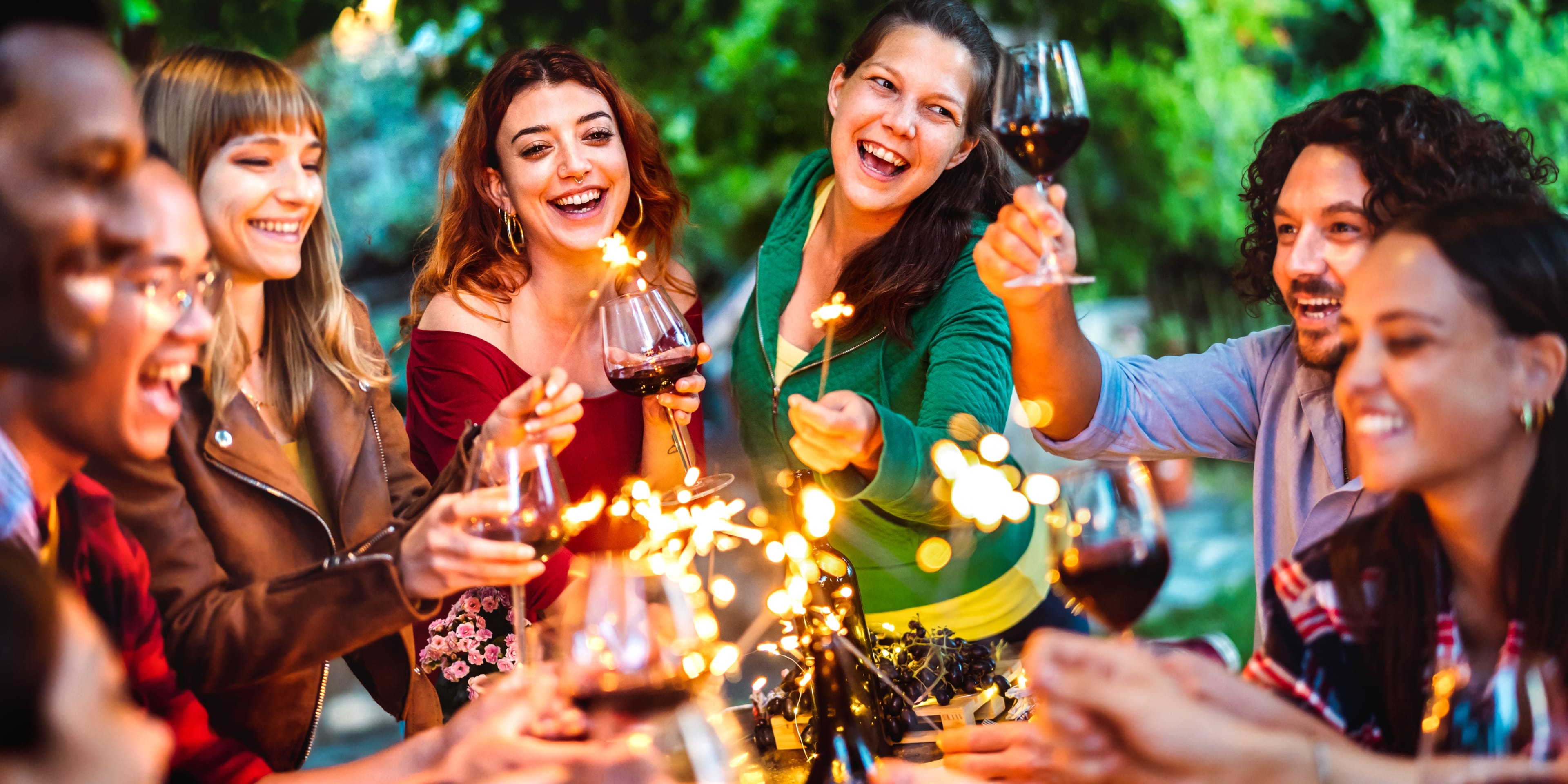 Fireworks over Waikiki Beach and Diamond Head