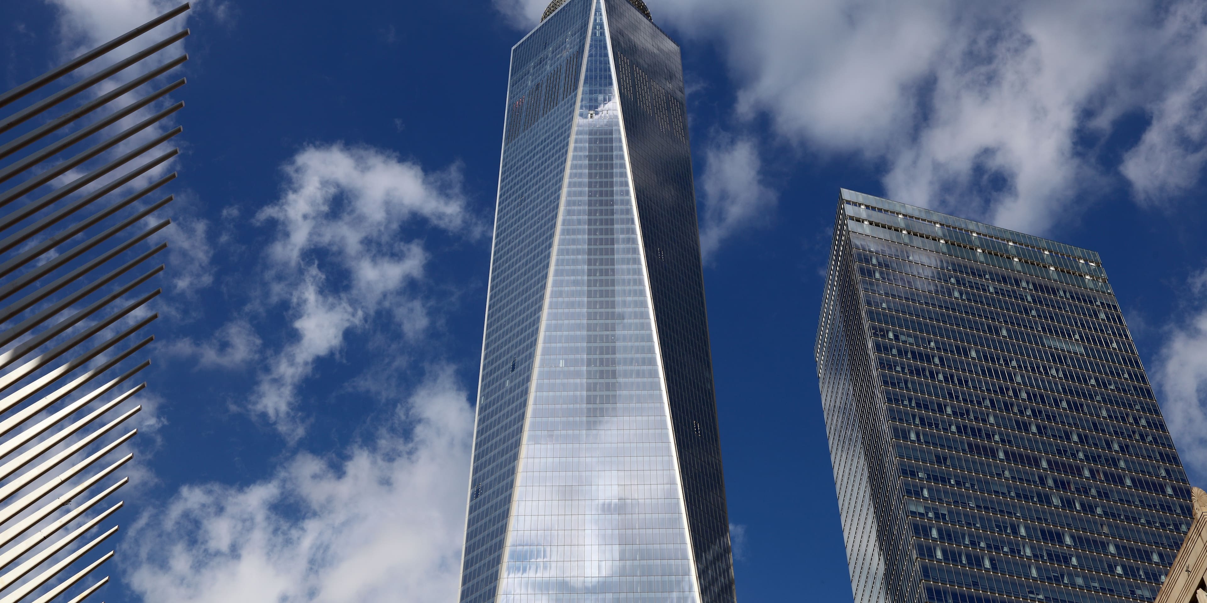 shot of the one world observatory in nyc