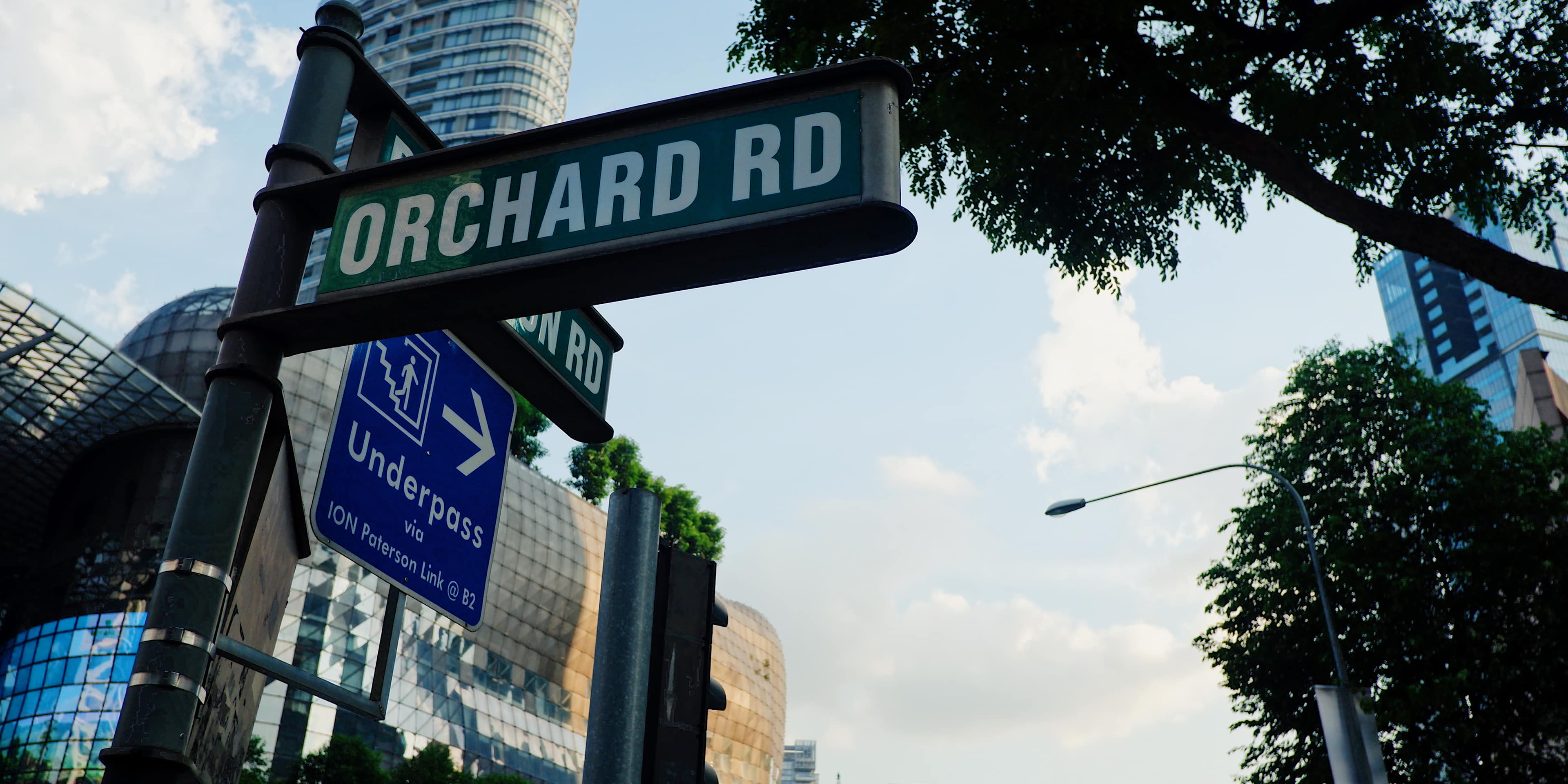 Orchard Road Street Sign