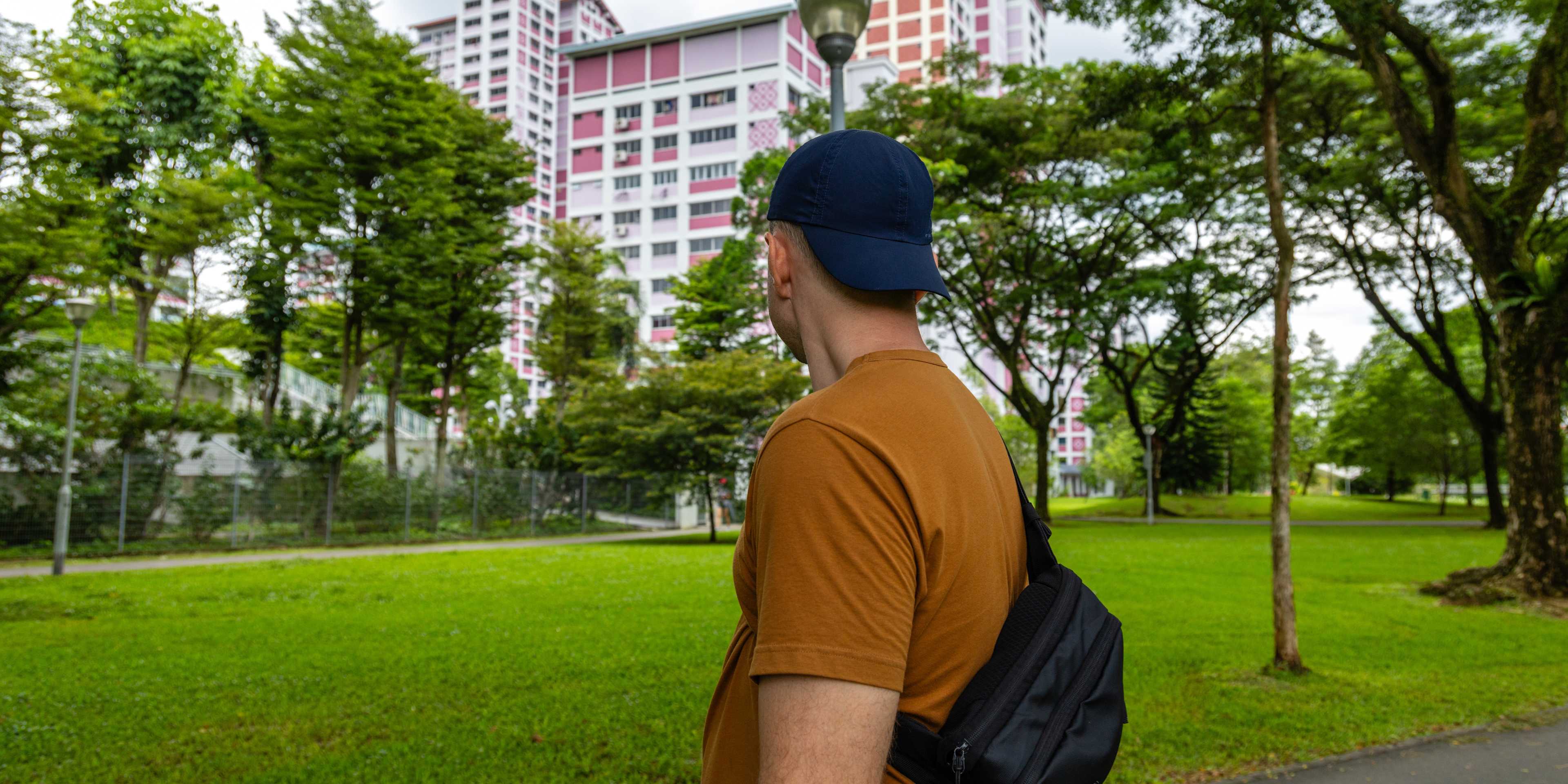 Man in Park in Singapore