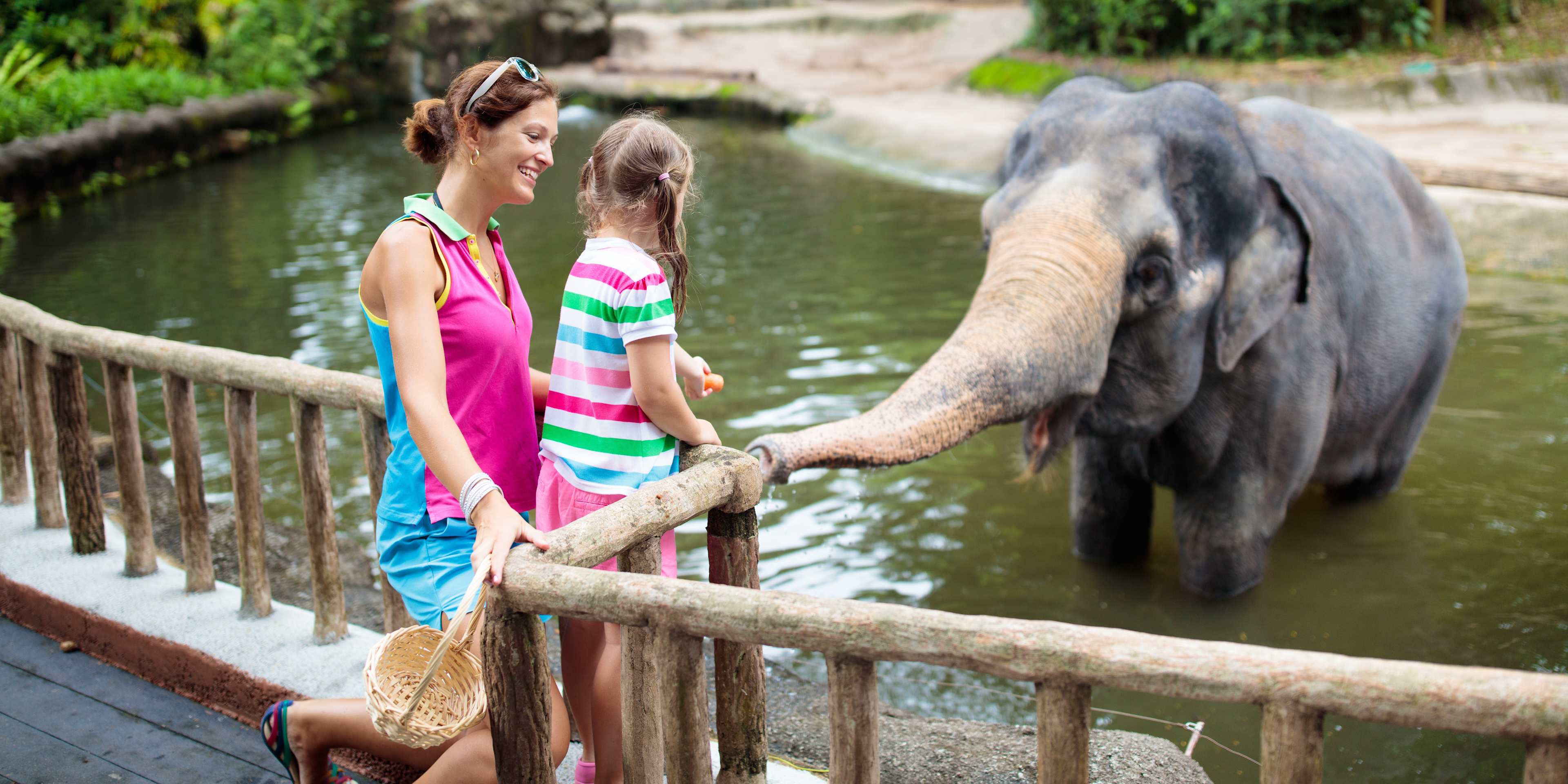 Mother and Daughter at Singapore Zoo