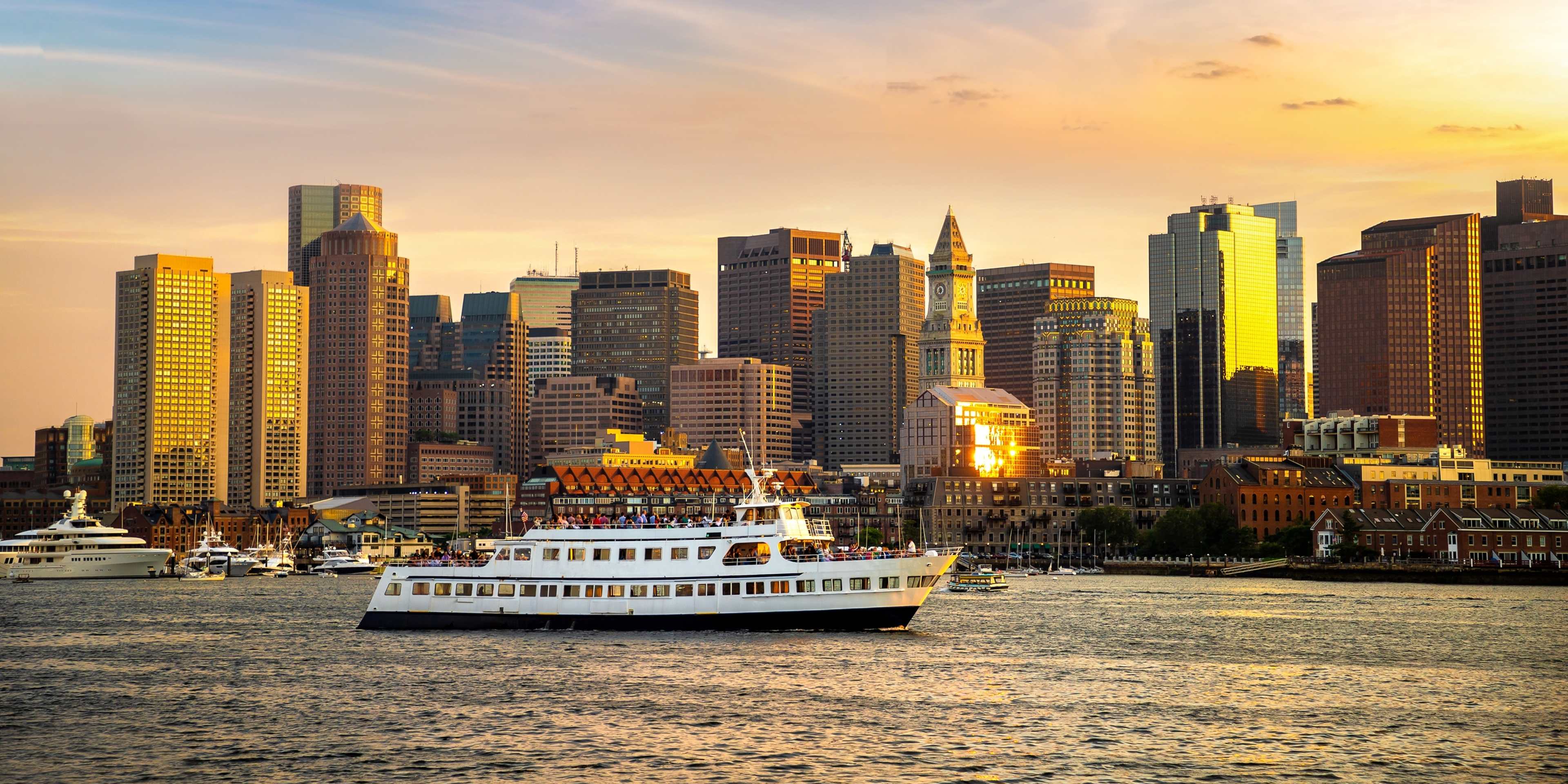 Boston Skyline at Sunset