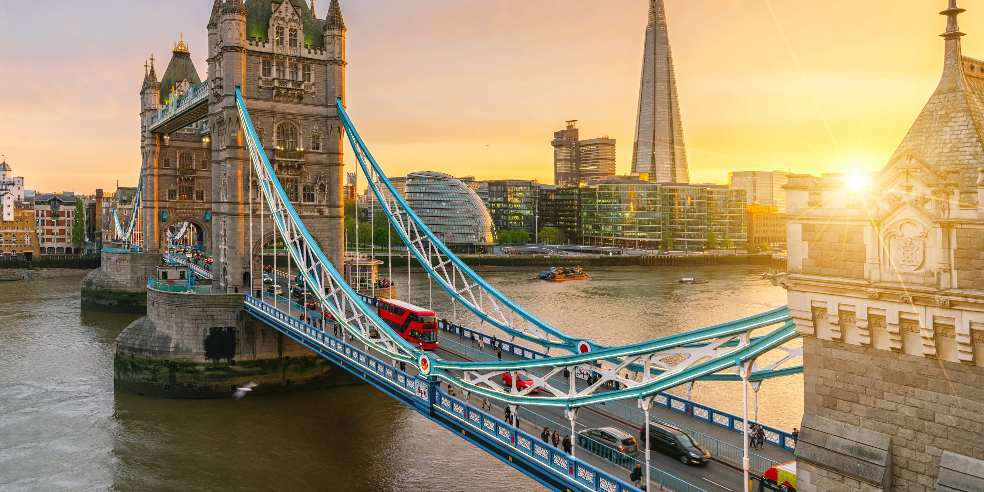 Tower Bridge and The Shard at Sunset