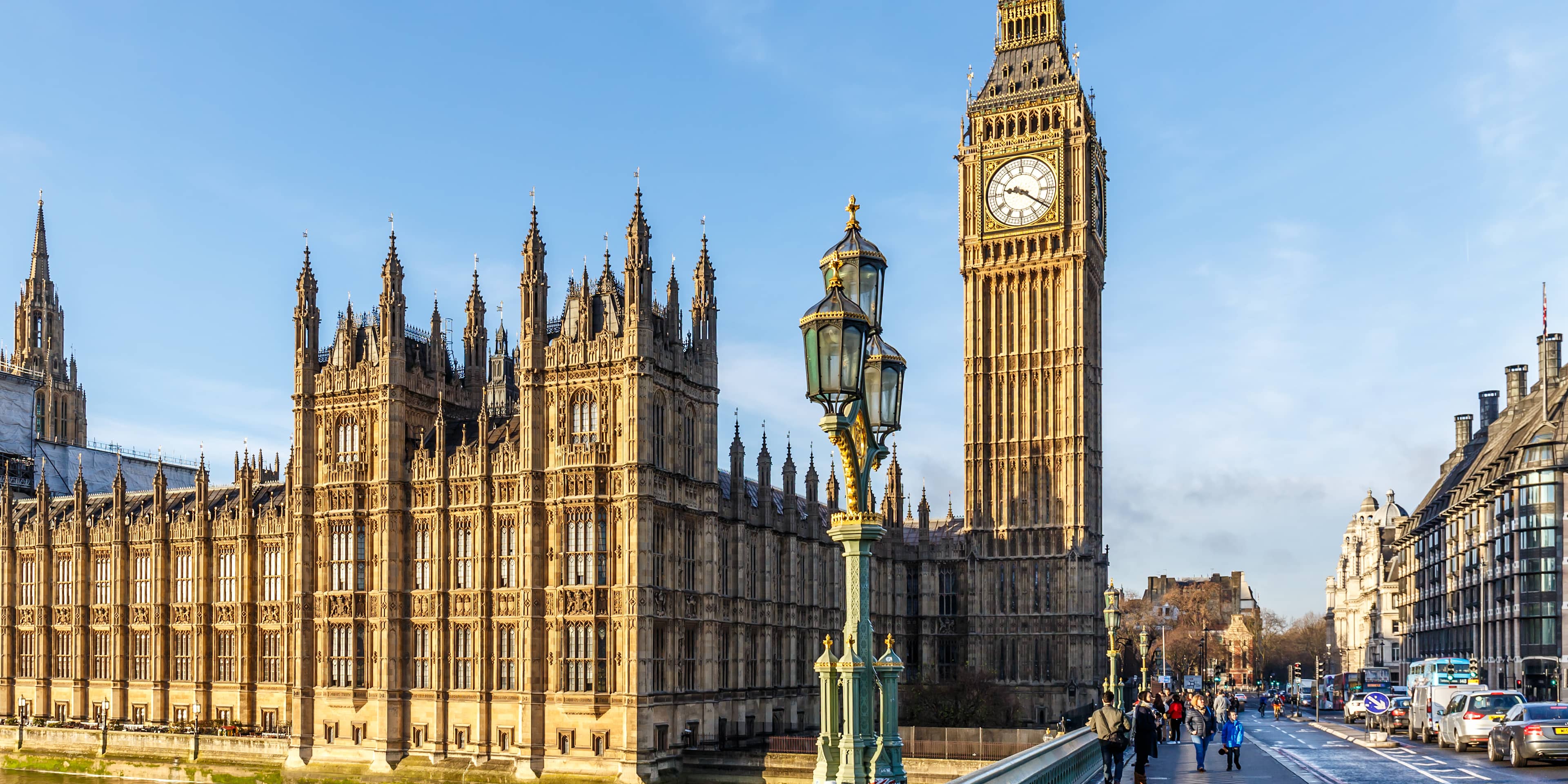 Vista aérea do bairro de Westminster em Londres