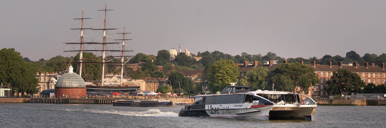 Uber Boat by Thames Clippers at Greenwich.