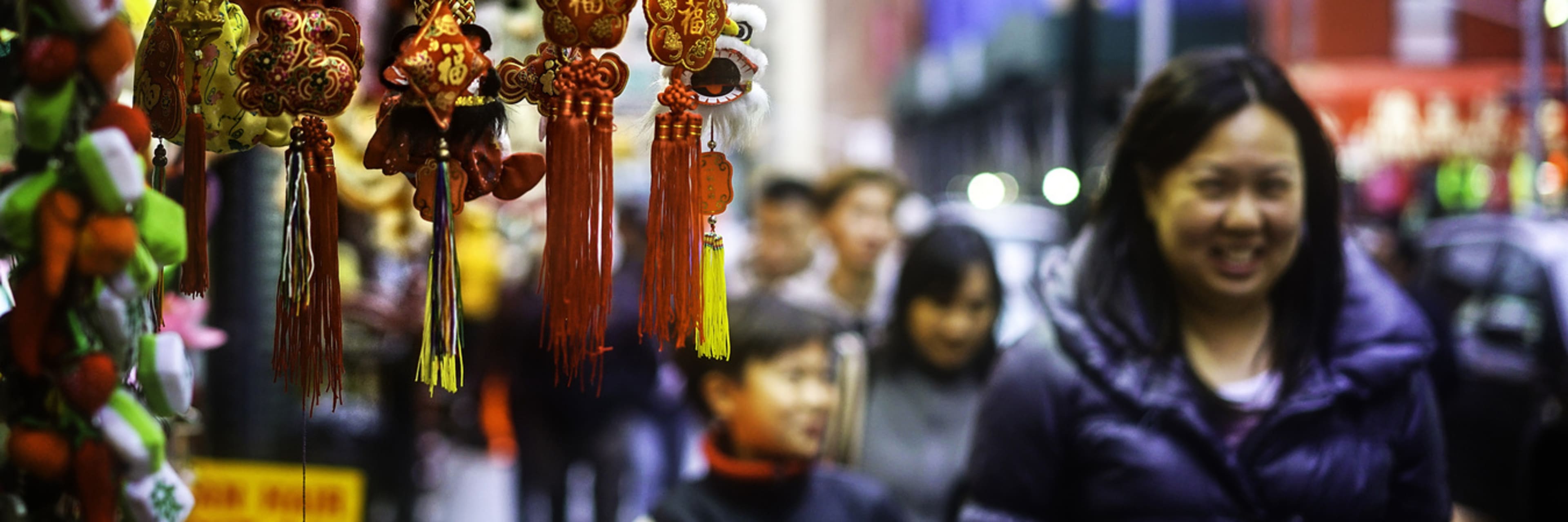 Chinatown in Manhattan.