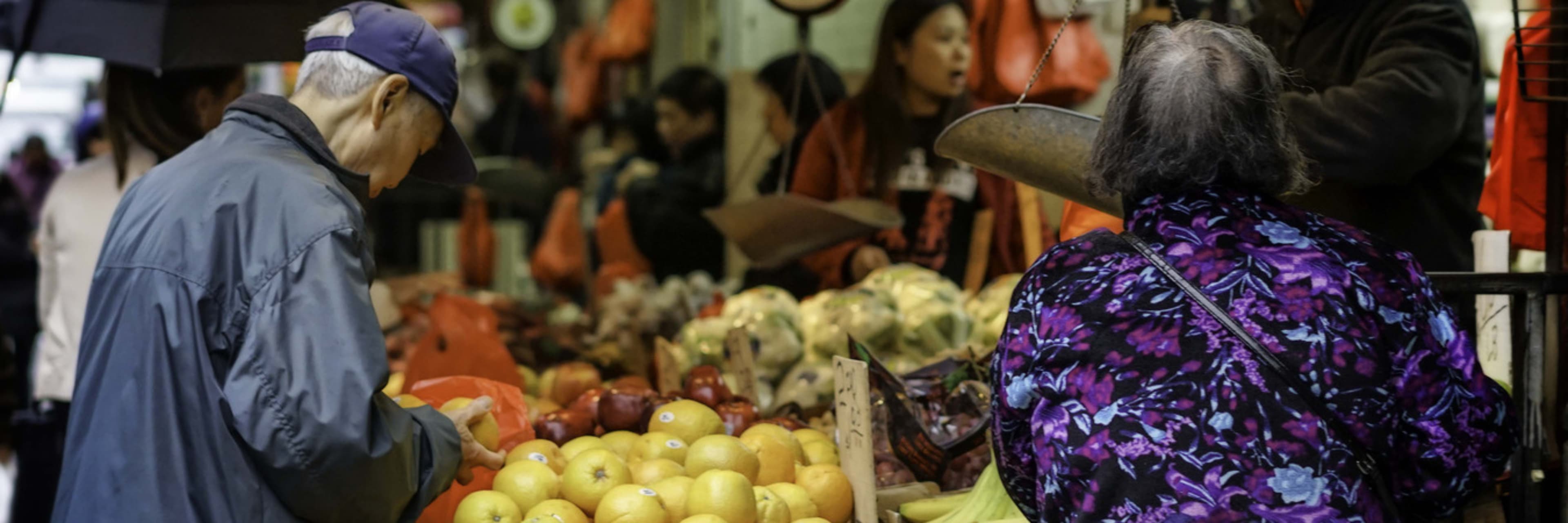 Chinatown in Manhattan.