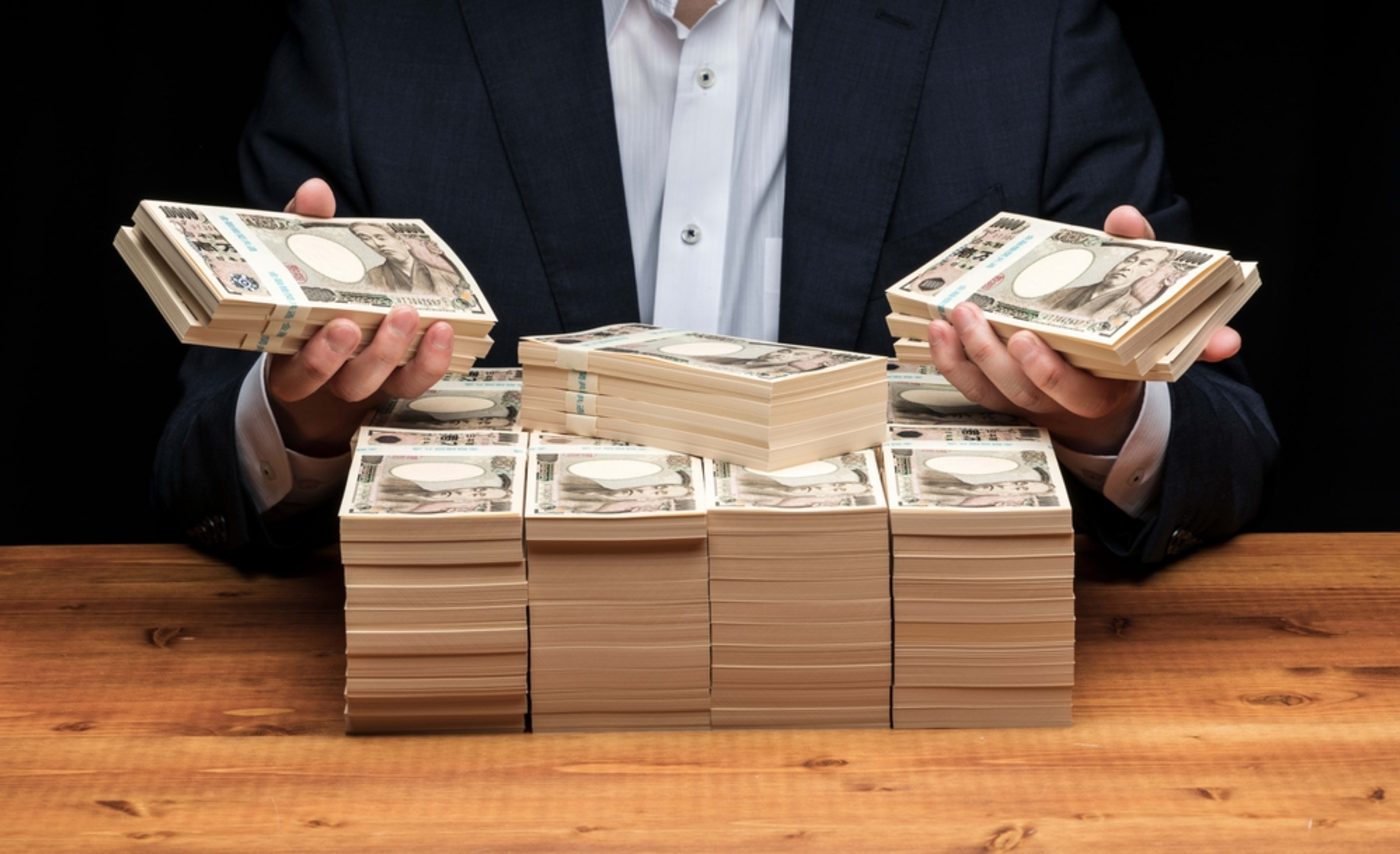 Piles of money to spend