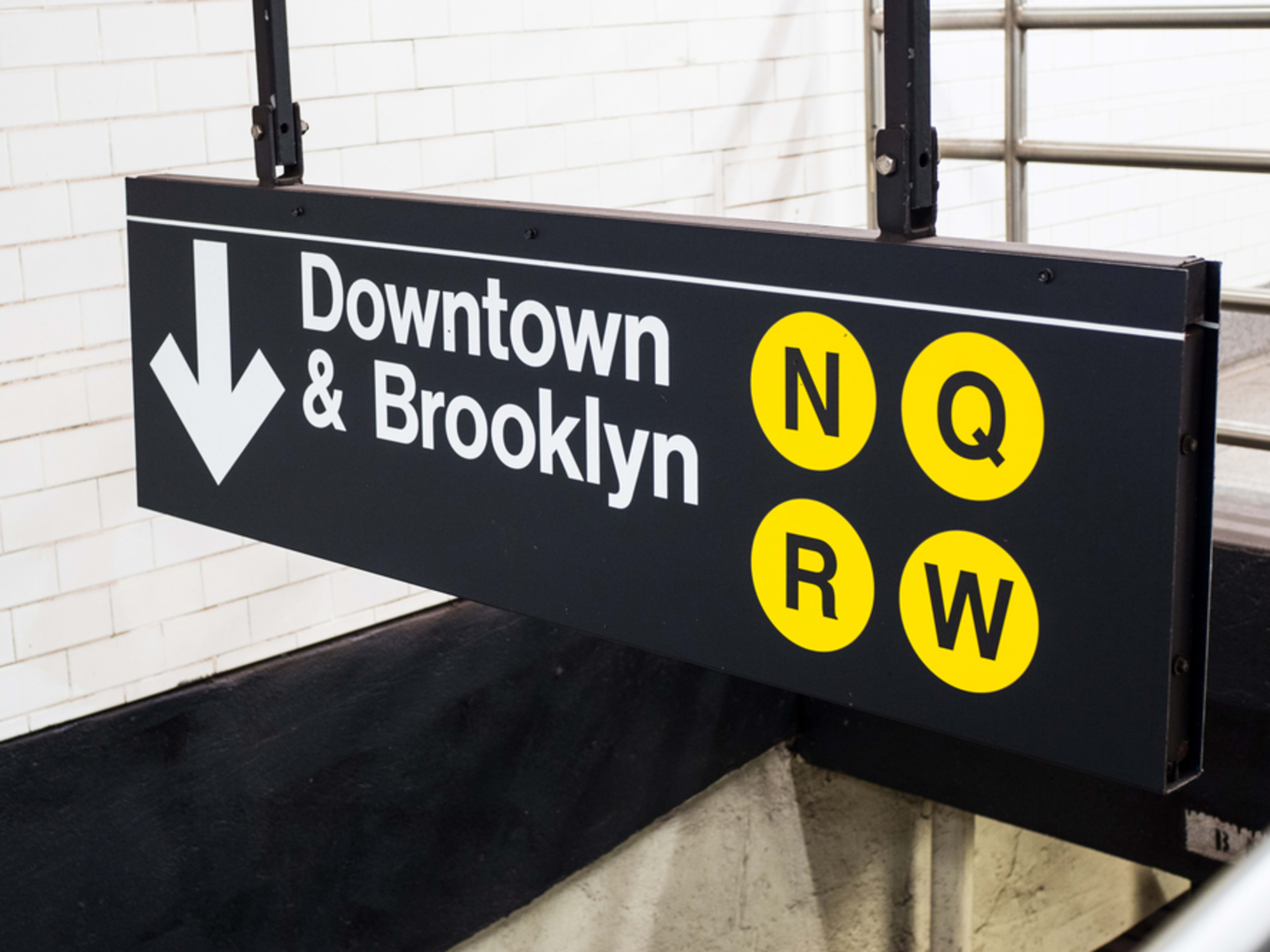 NYC subway sign