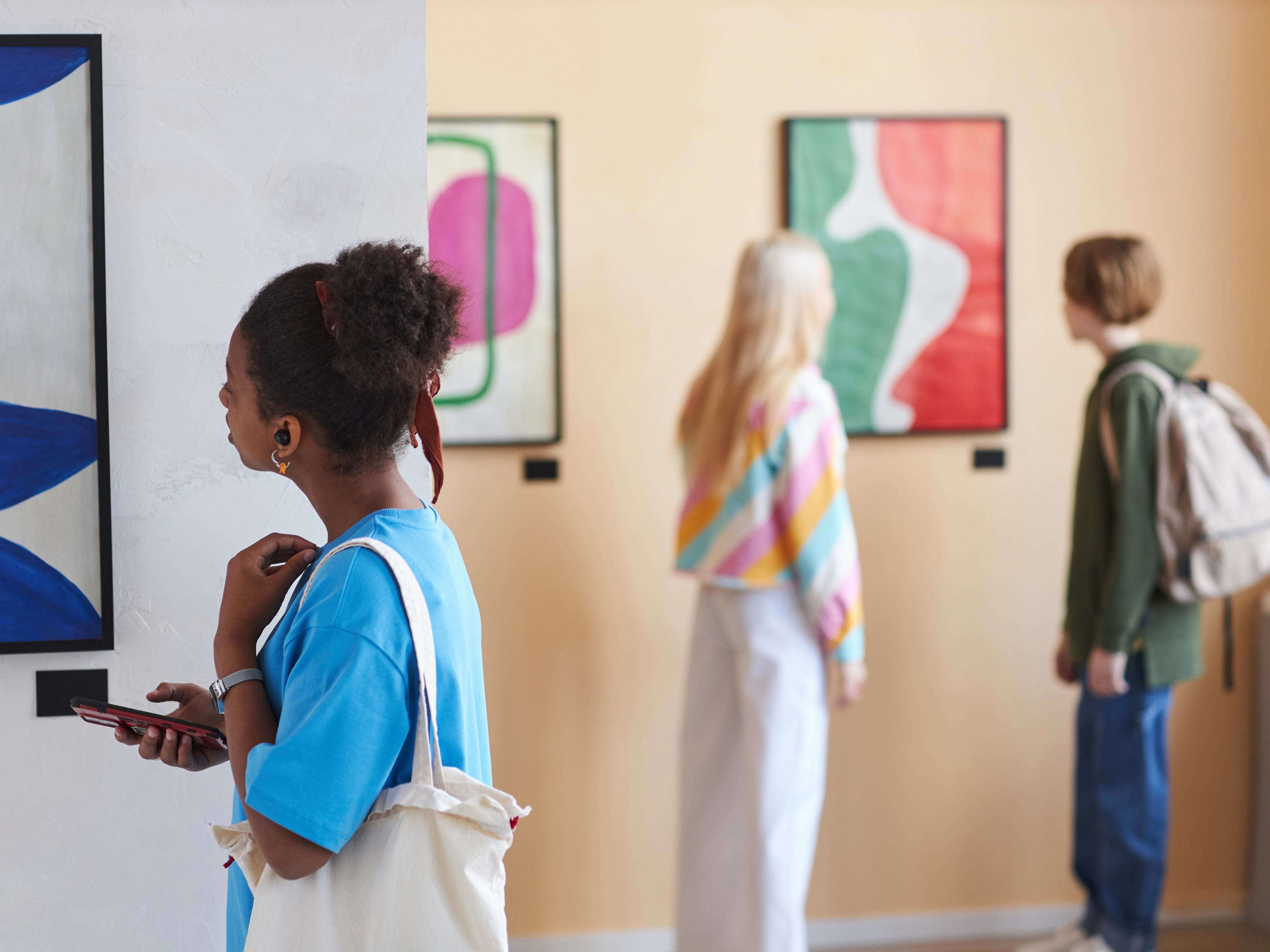 People Looking at Art
