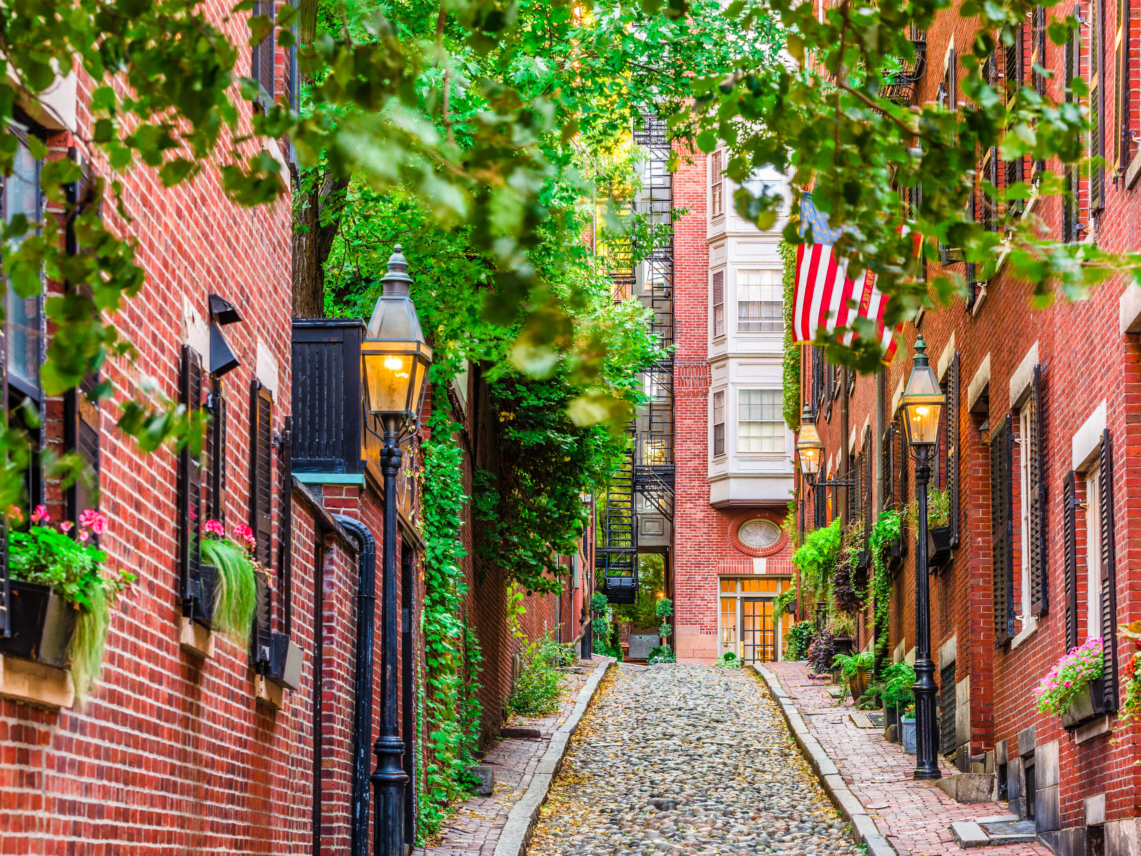 Acorn Street in Beacon Hill