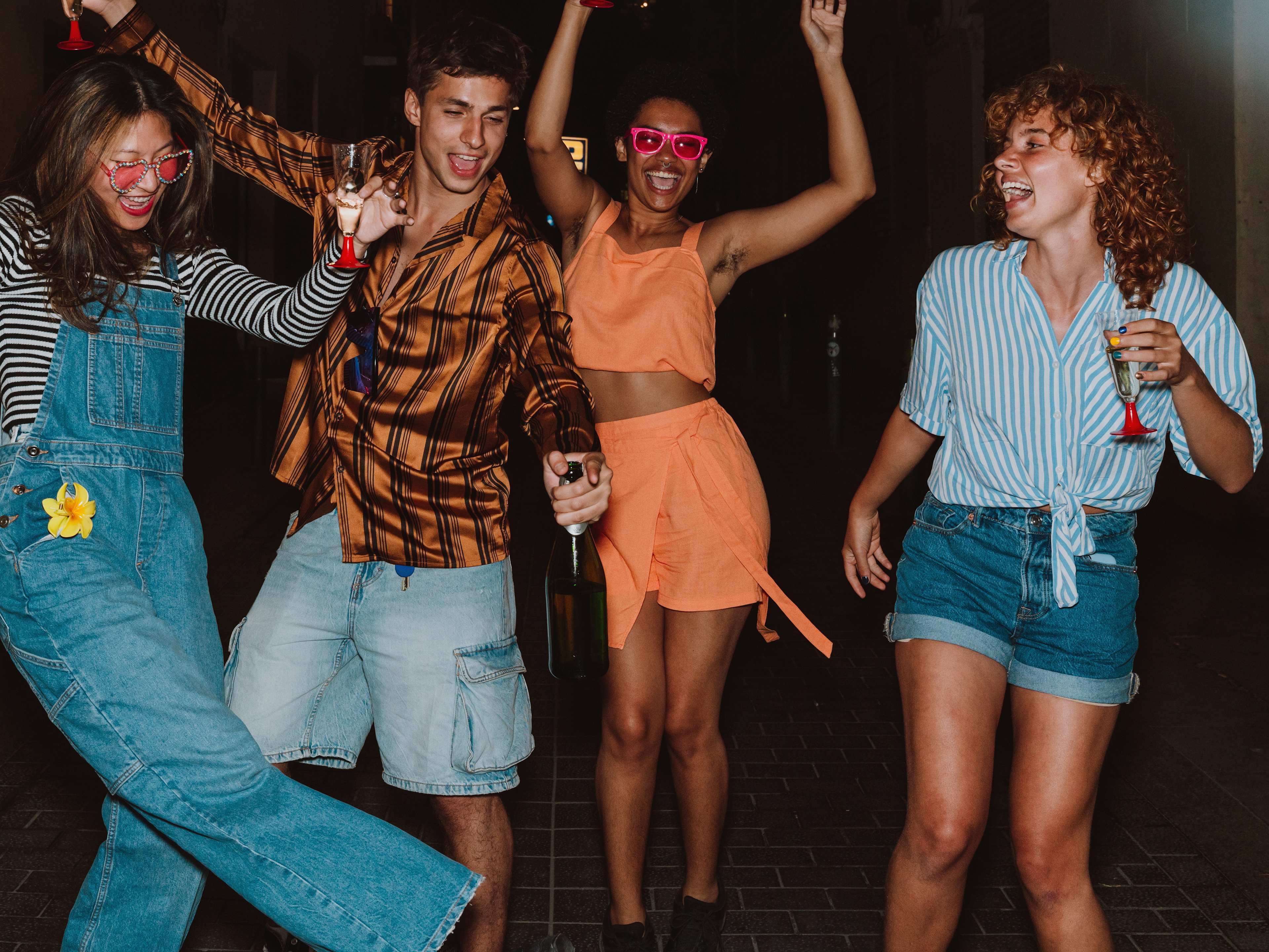 friends enjoying a night out