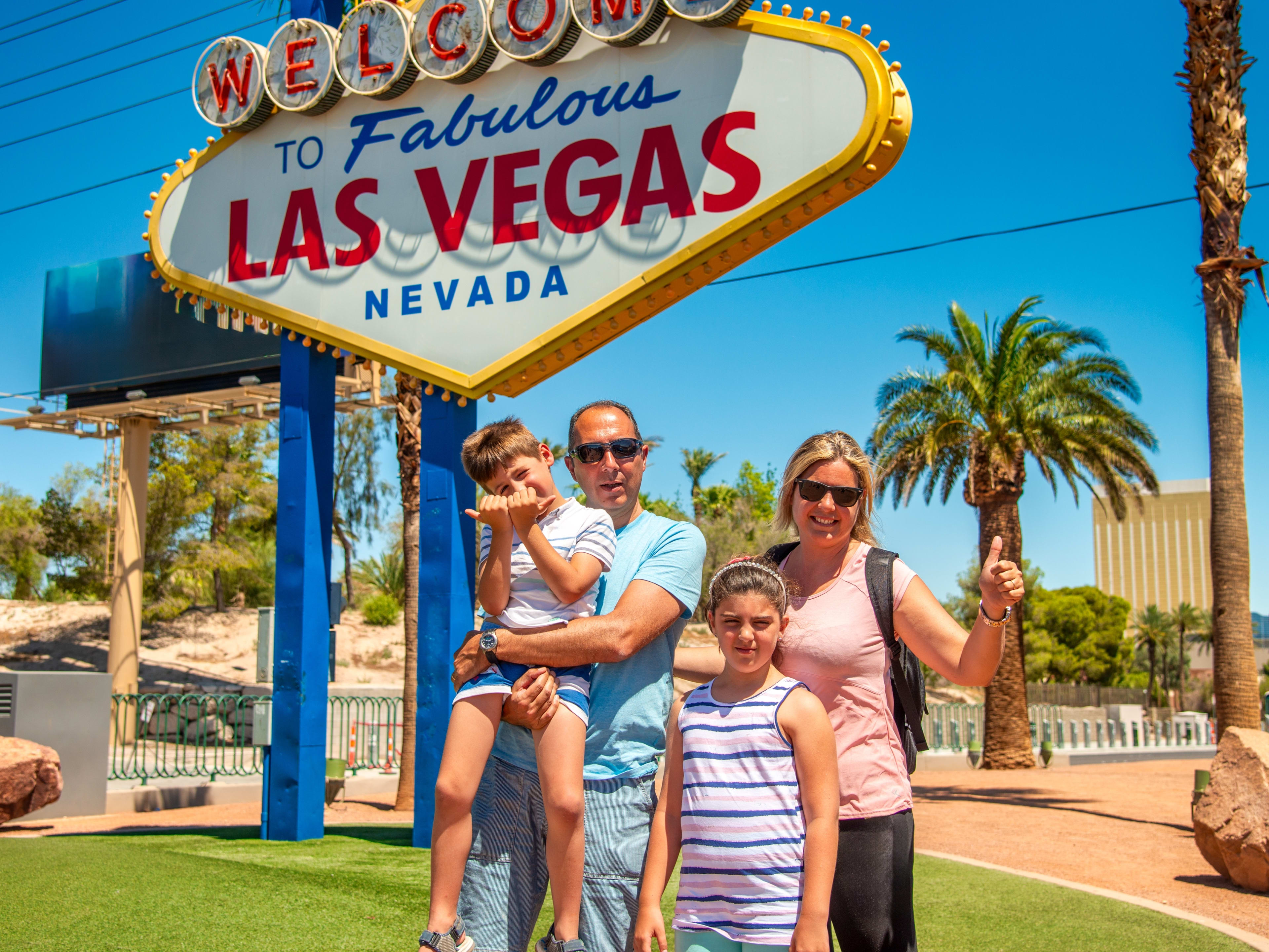 family at Las Vegas