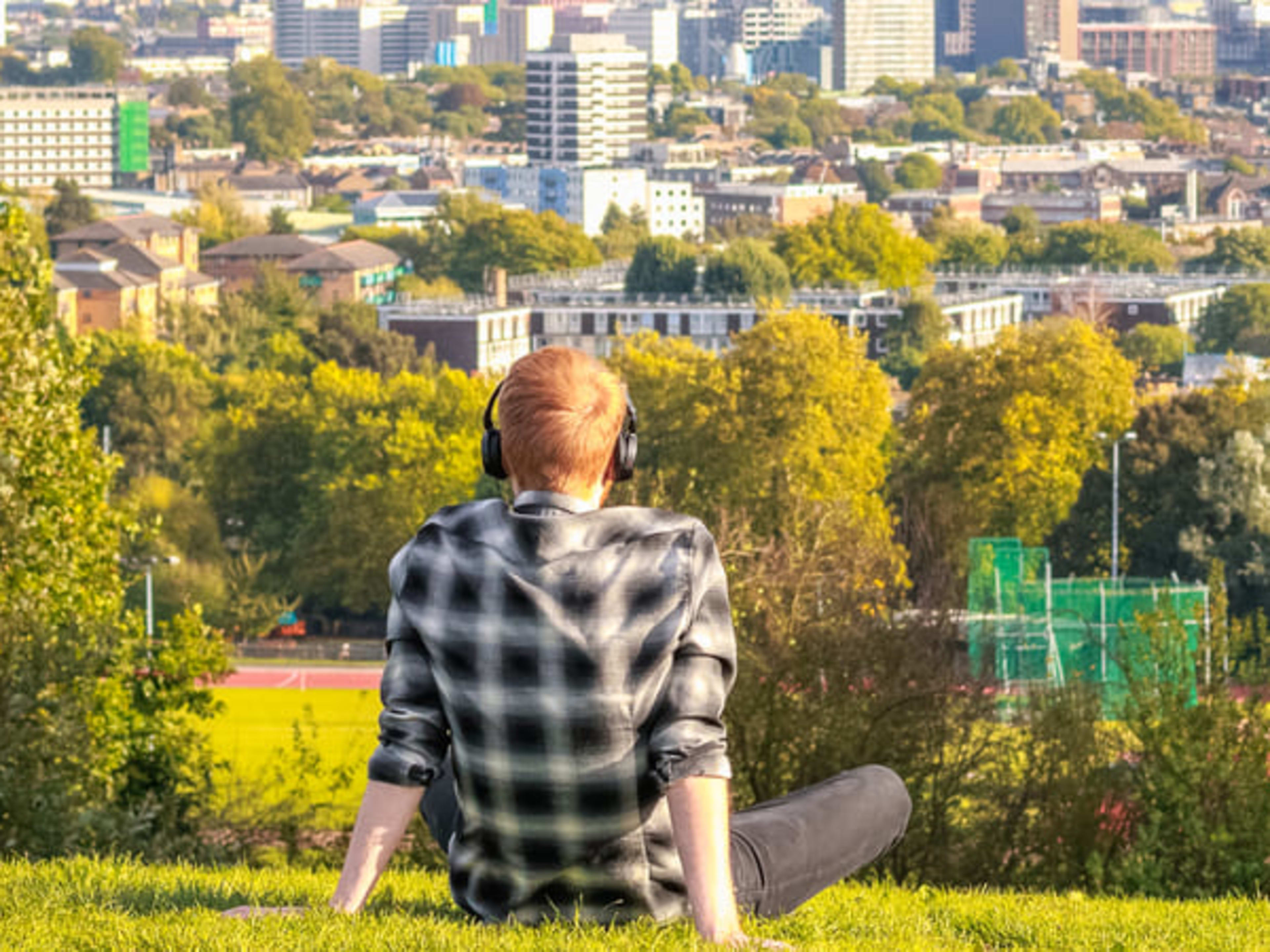 Vistas desde Parliament Hill en Hampstead Heath, Londres. Cosas que hacer cuando hace calor en Londres.