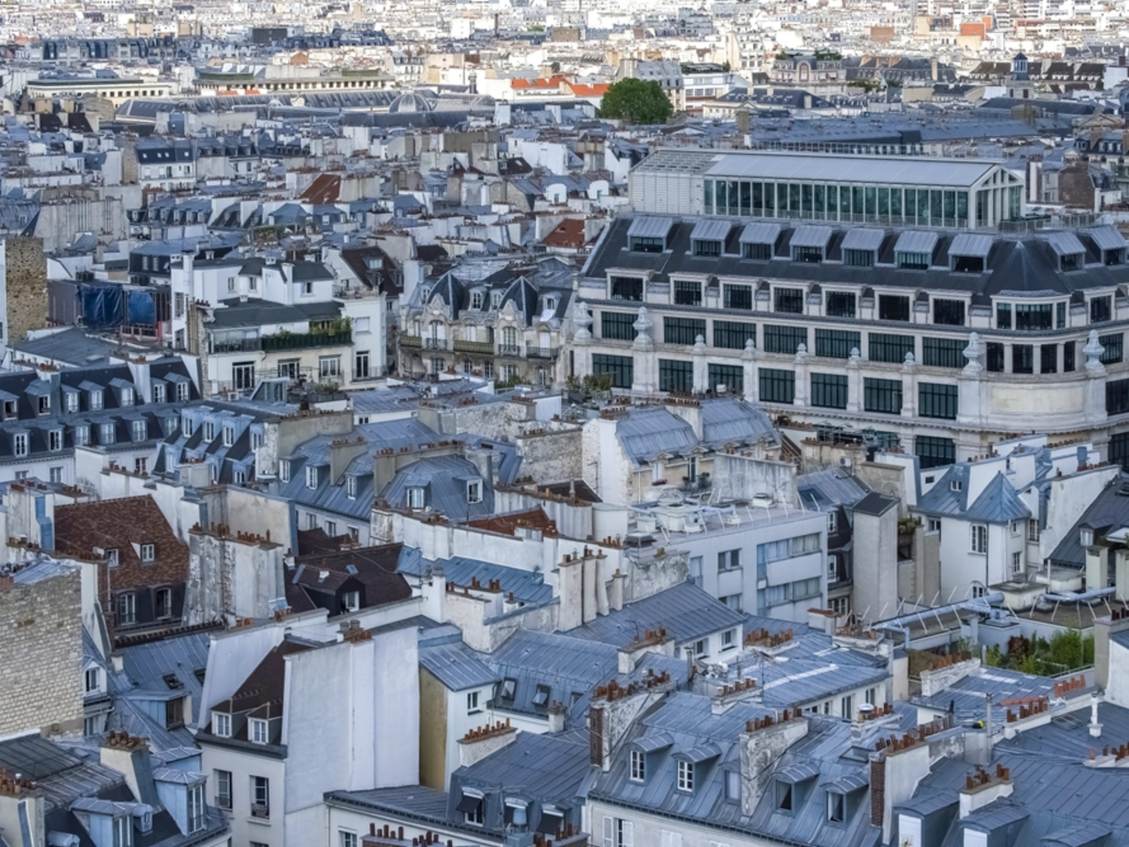 Vue à Paris depuis le Centre Pompidou.