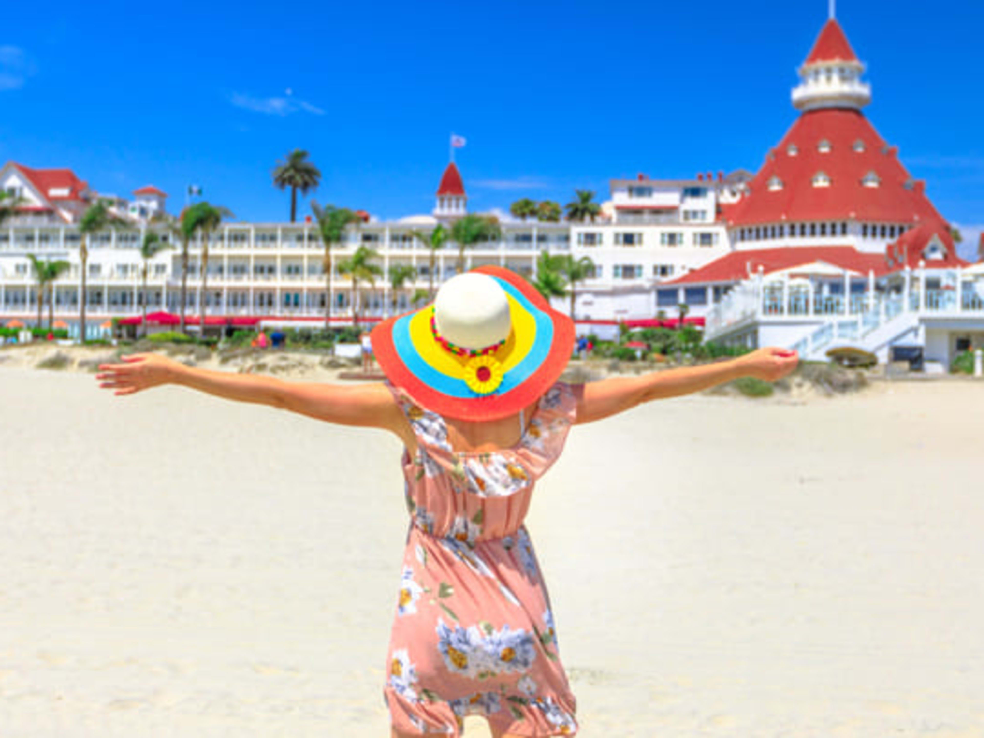The legendary Hotel del Coronado in San Diego