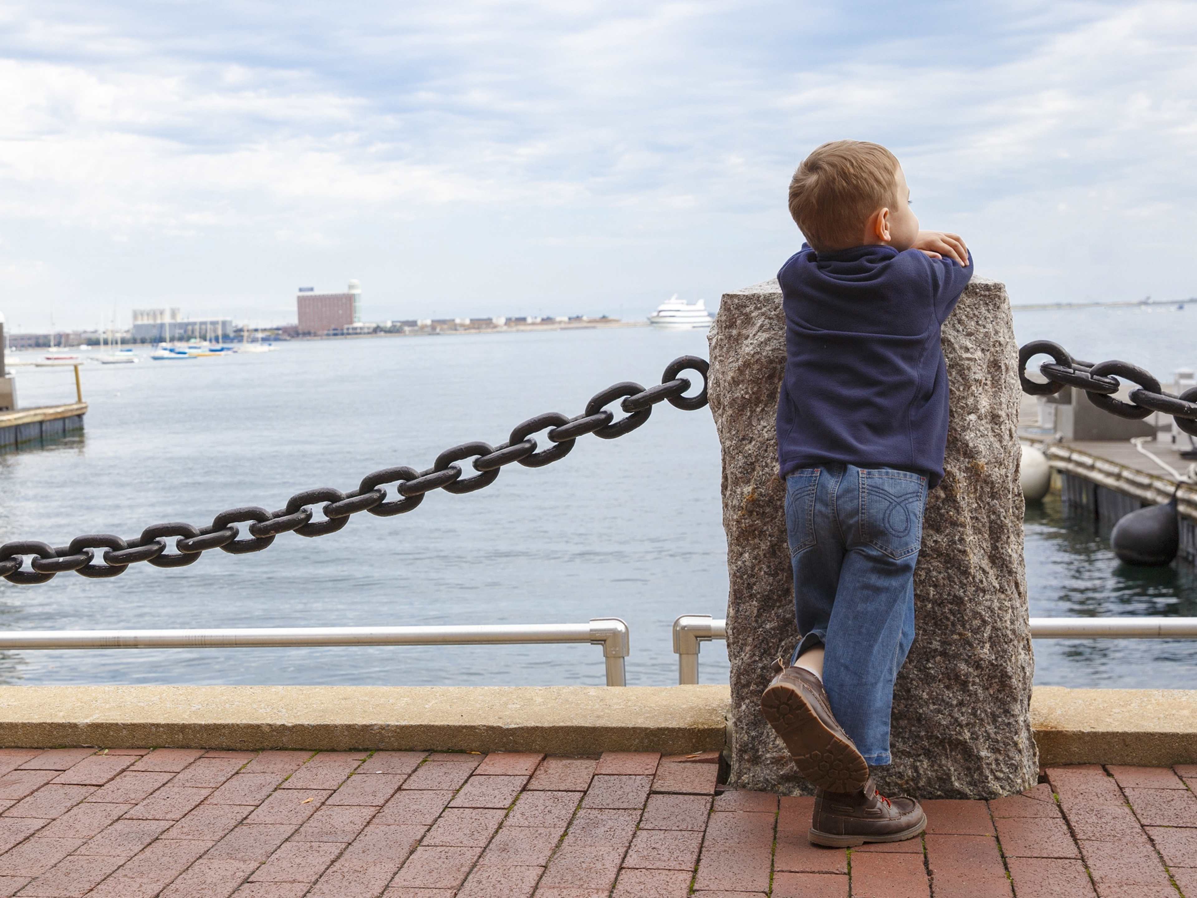 Child at Boston Harbor