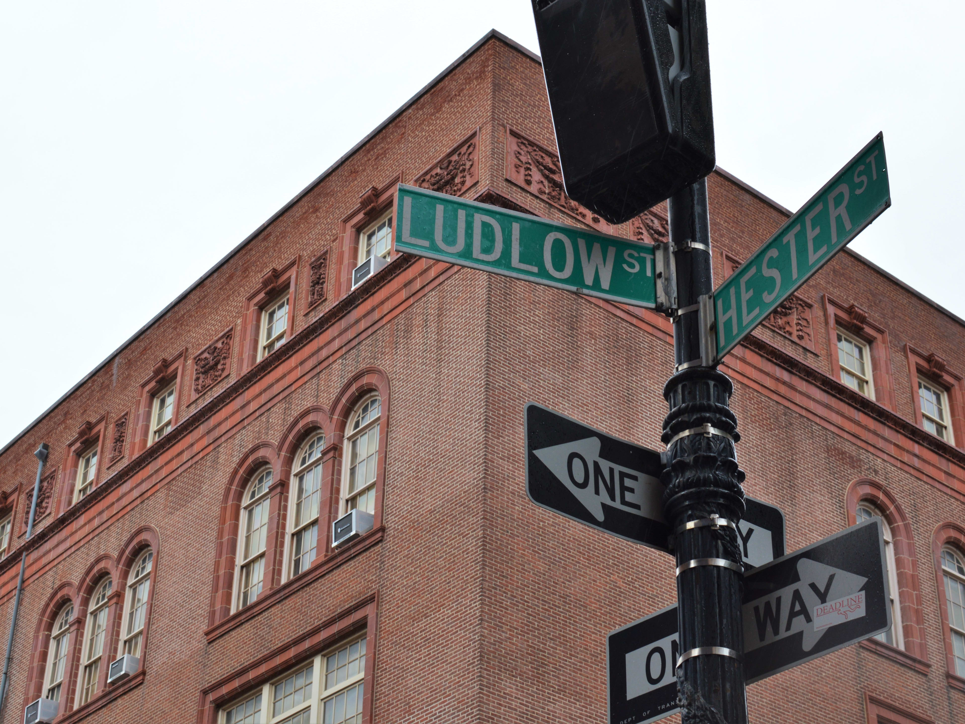 street corner on the Lower East Side of NYC where you'll find some of the best things to do in the city