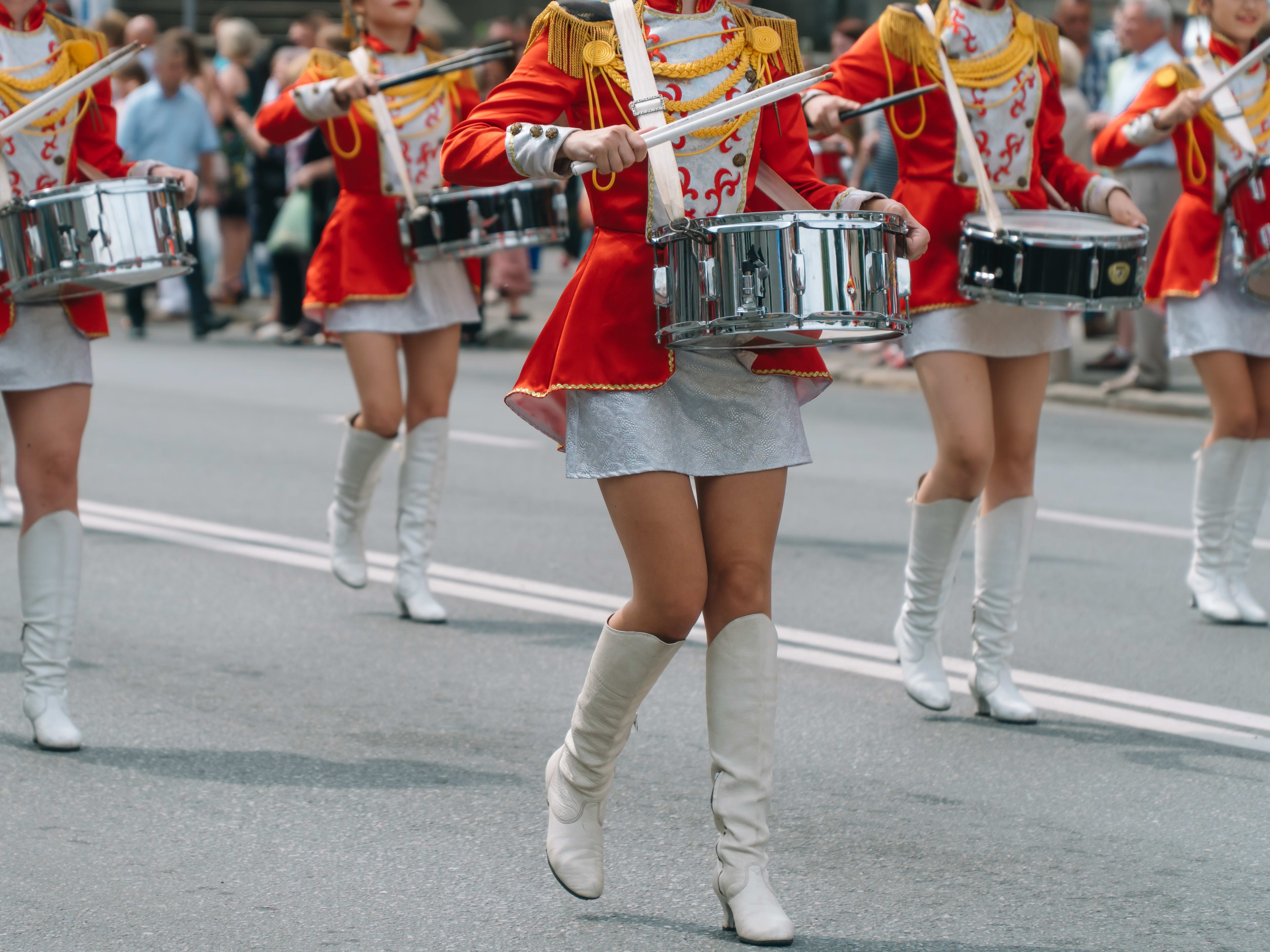 drummers at macys thanksgiving parade in nyc