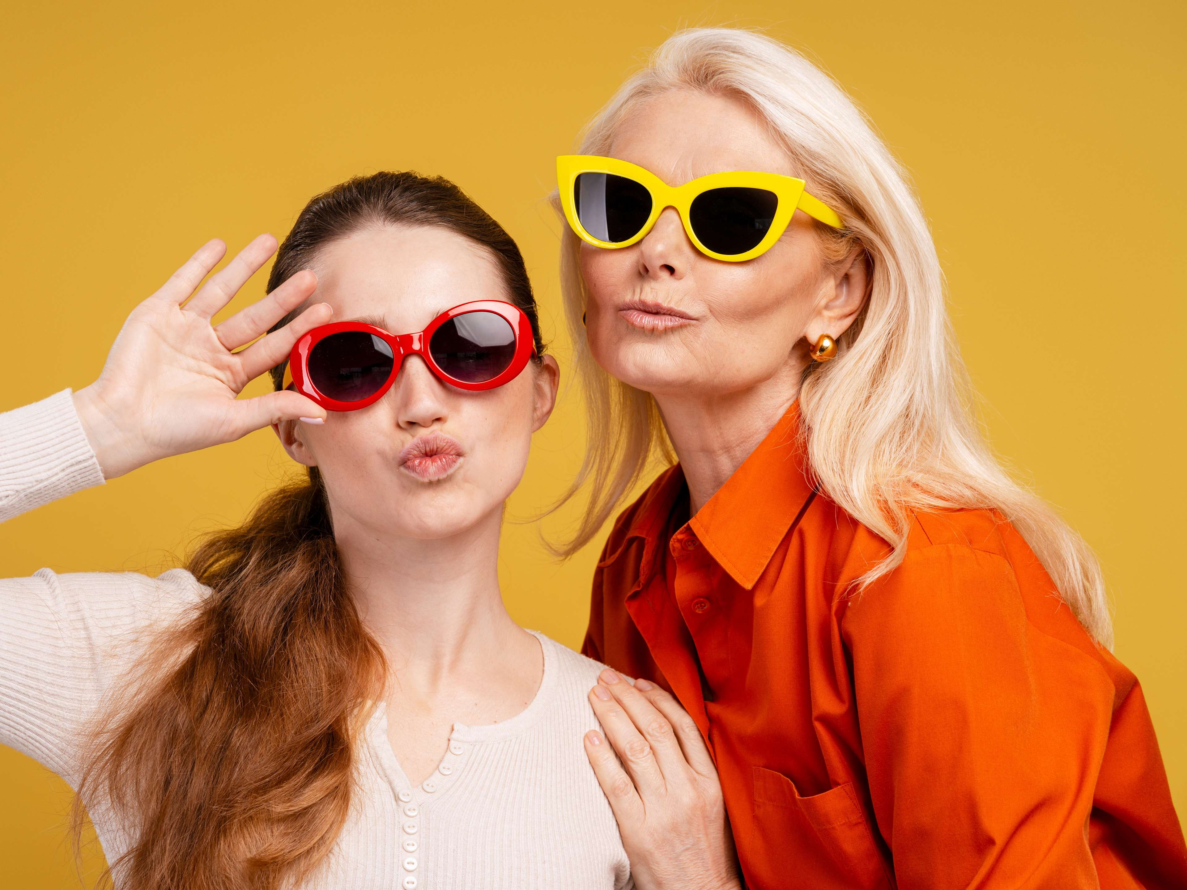mother and daughter having fun