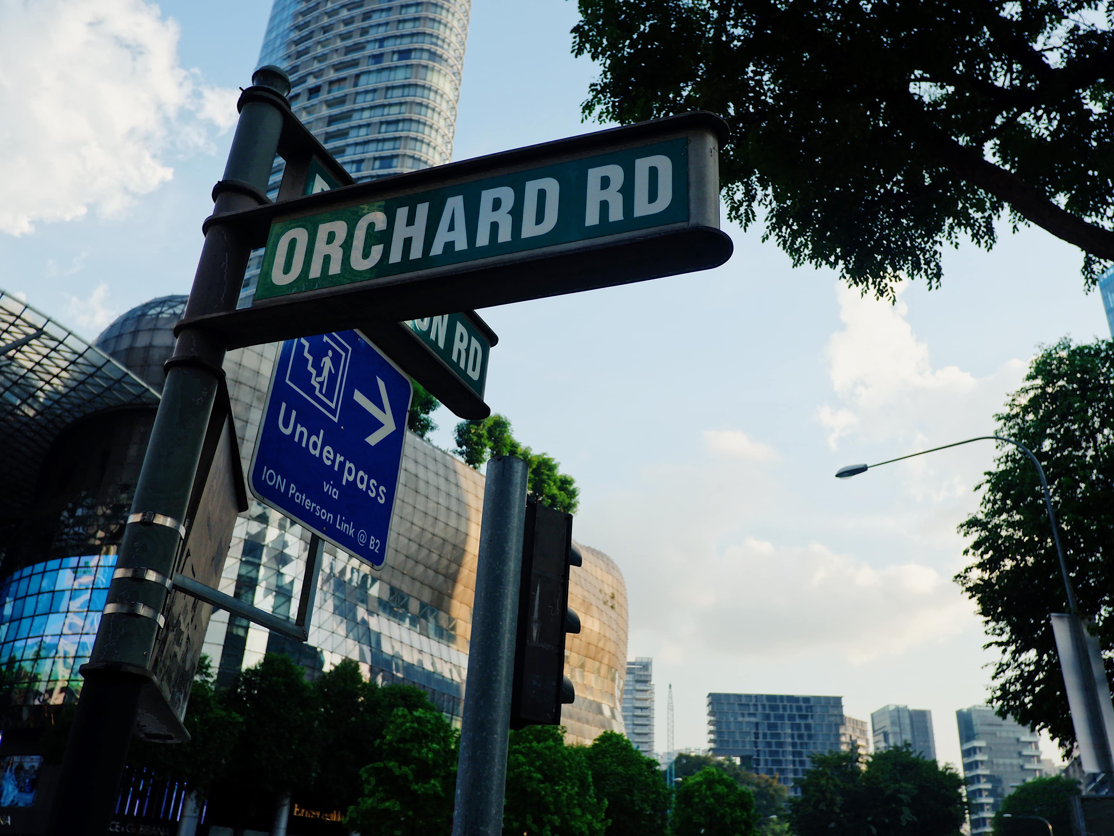 Orchard Road Street Sign