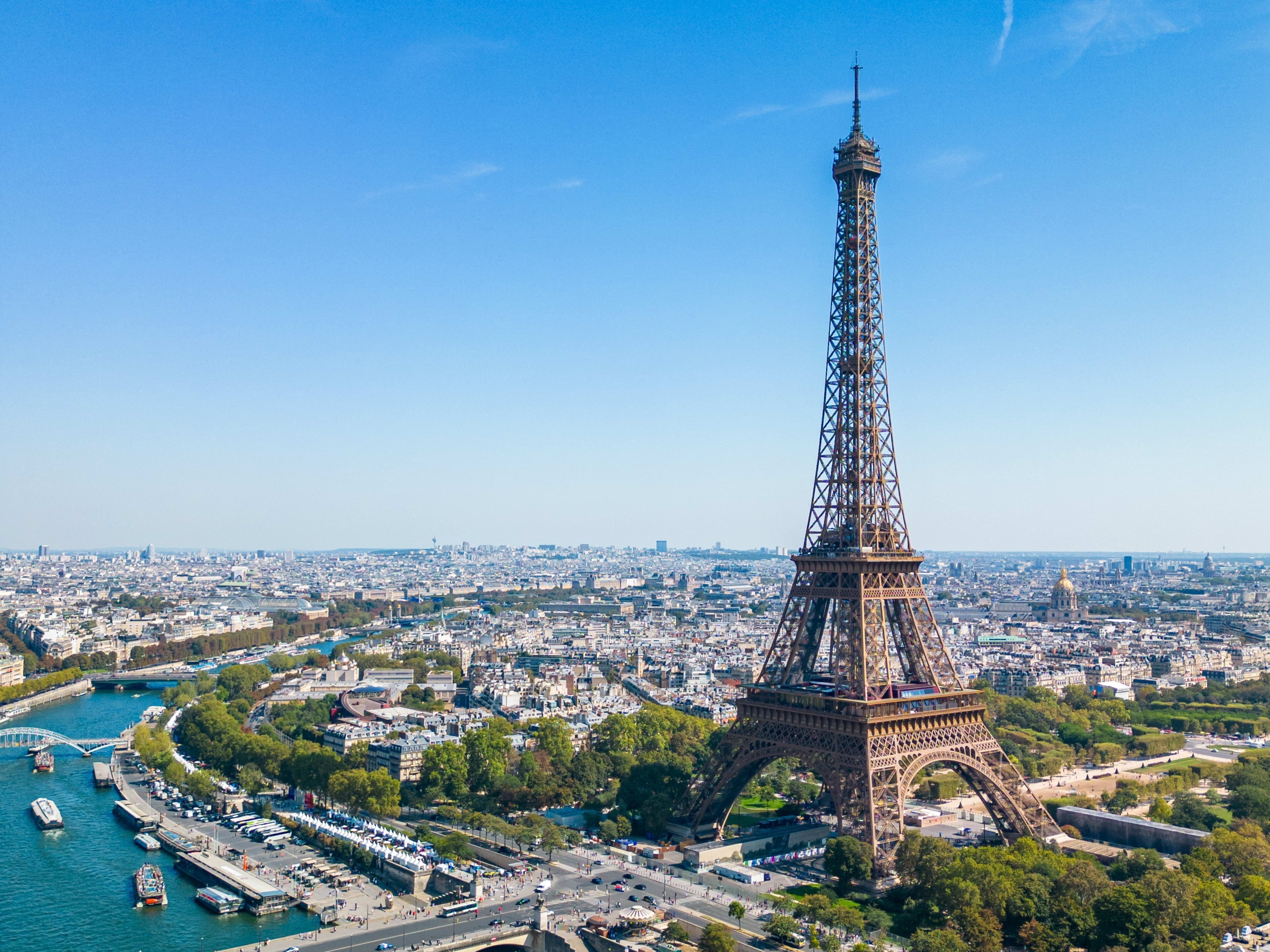 Eiffel Tower in Summer