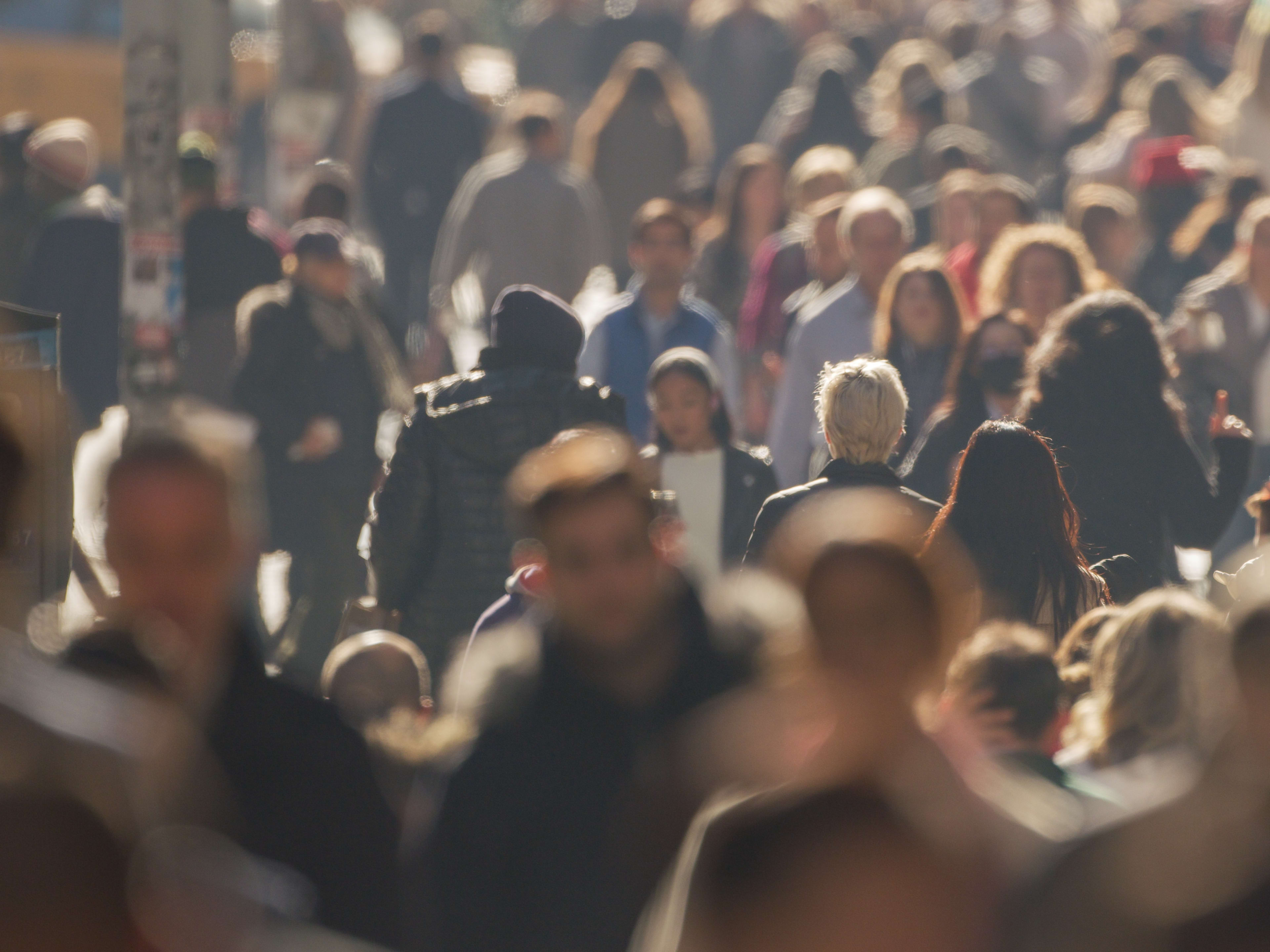 People watching in Chicago