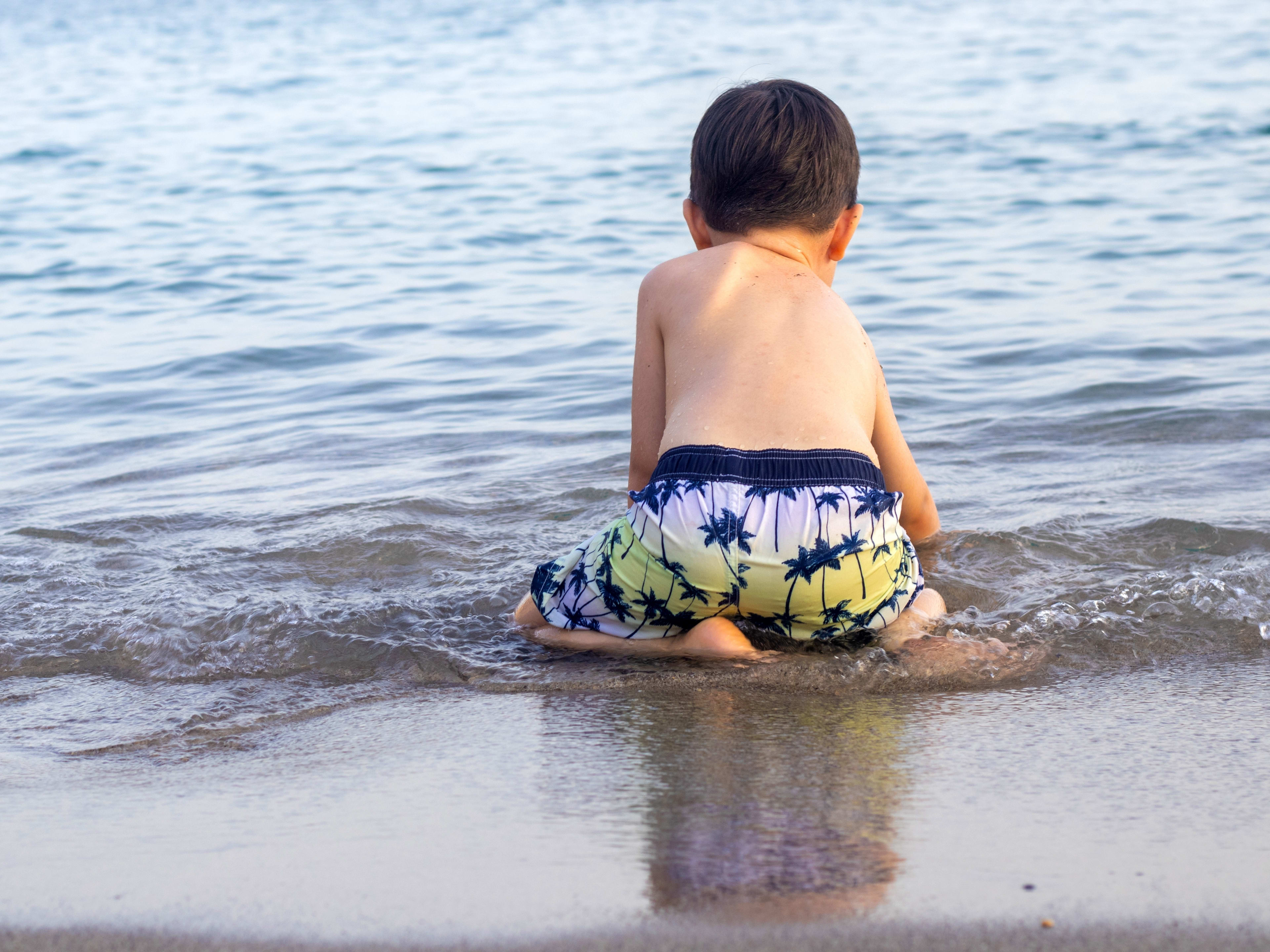 Pre-Schooler on Beach