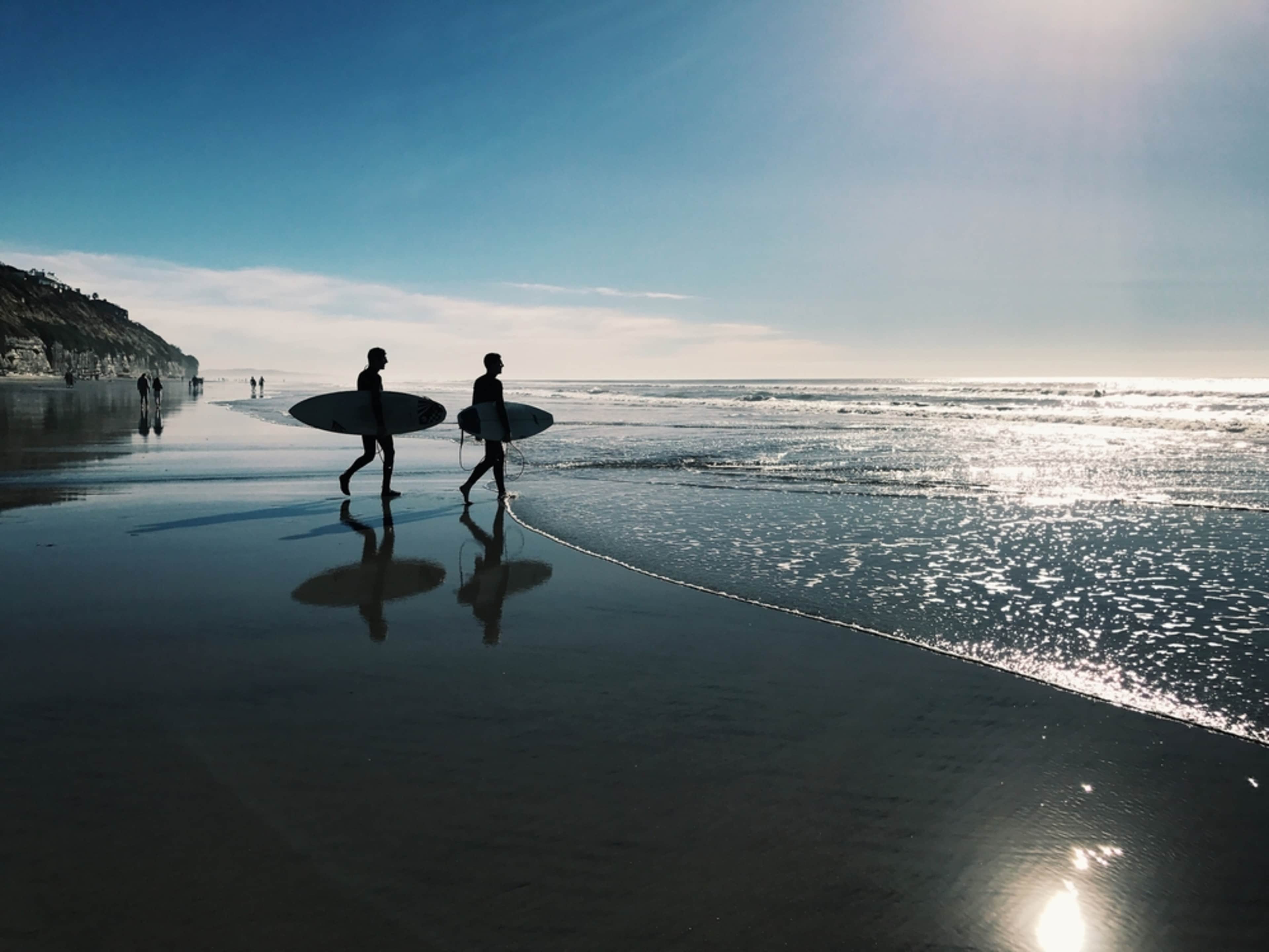 Poste de secours sur une plage de San Diego