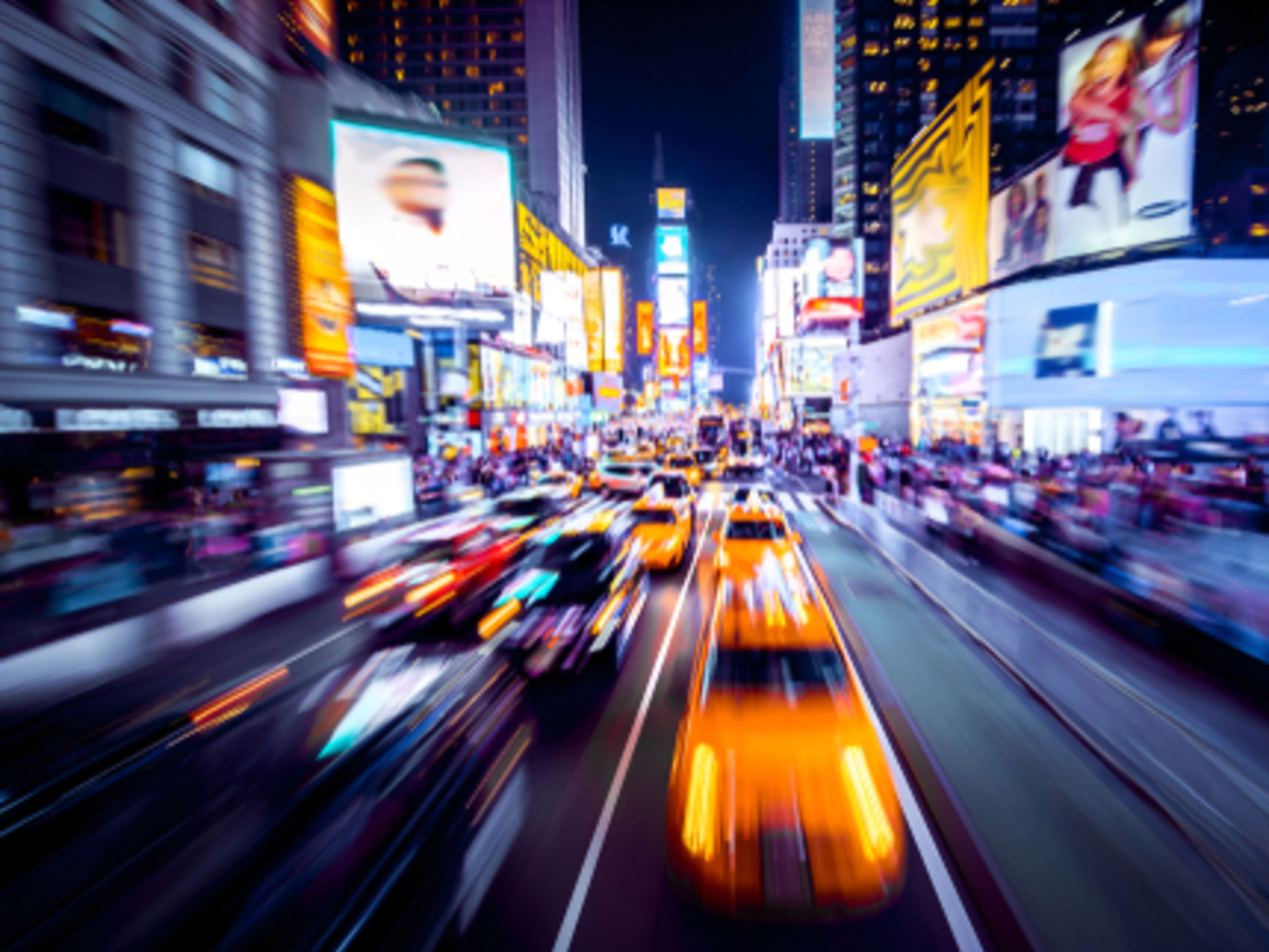 Times Square de noche.