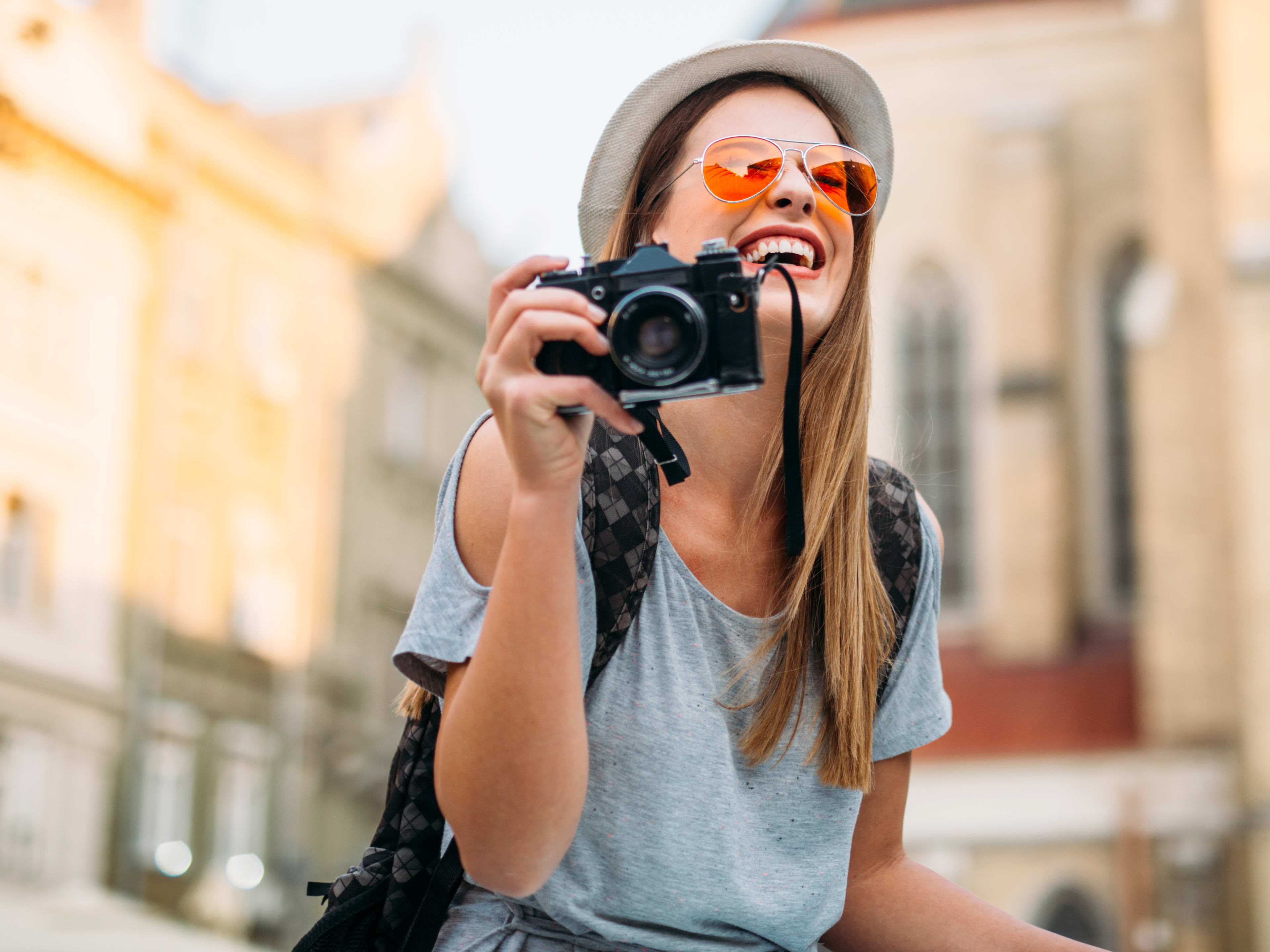 Tourist taking Picture