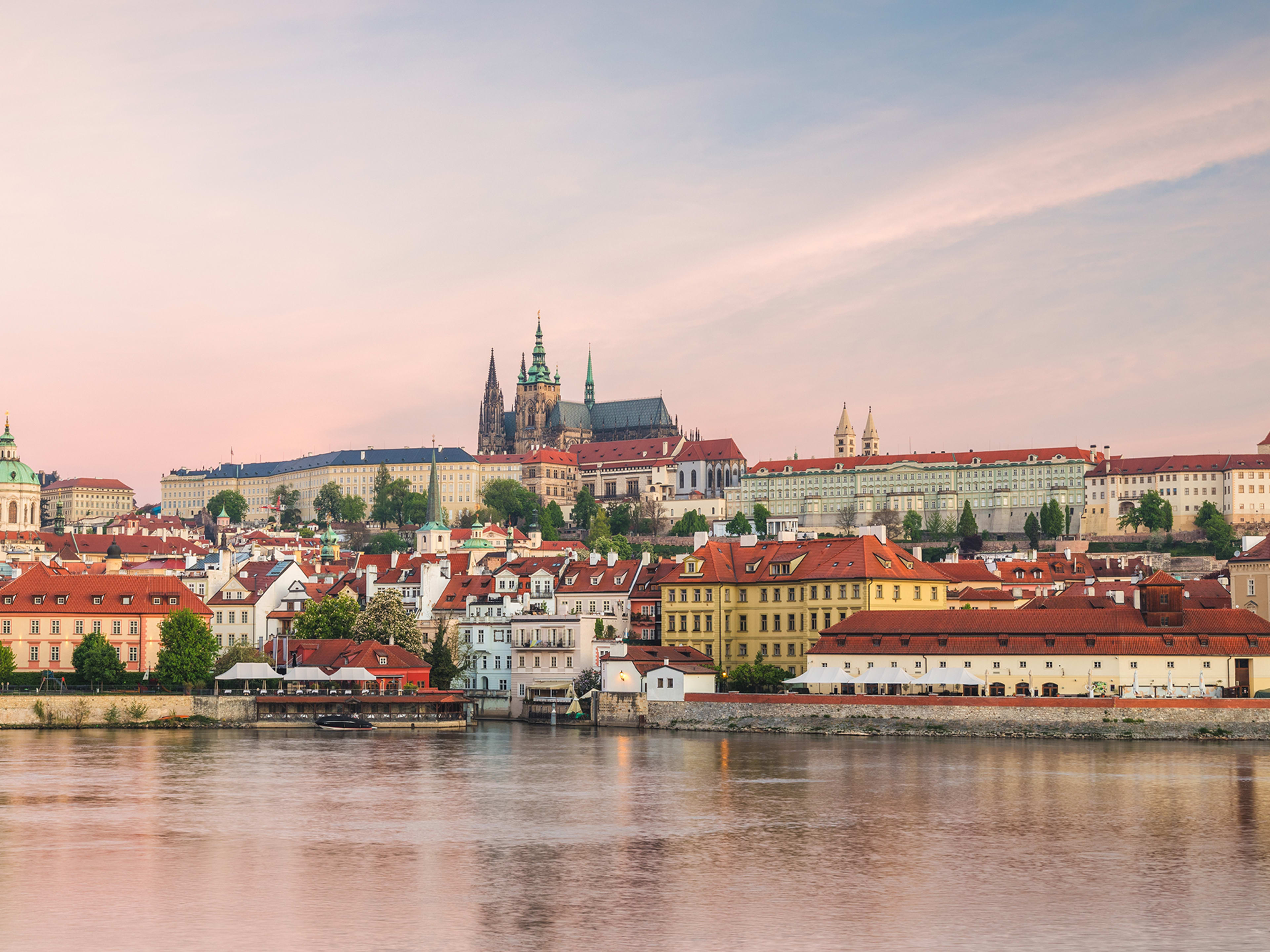 Blick auf die Burg in Prag