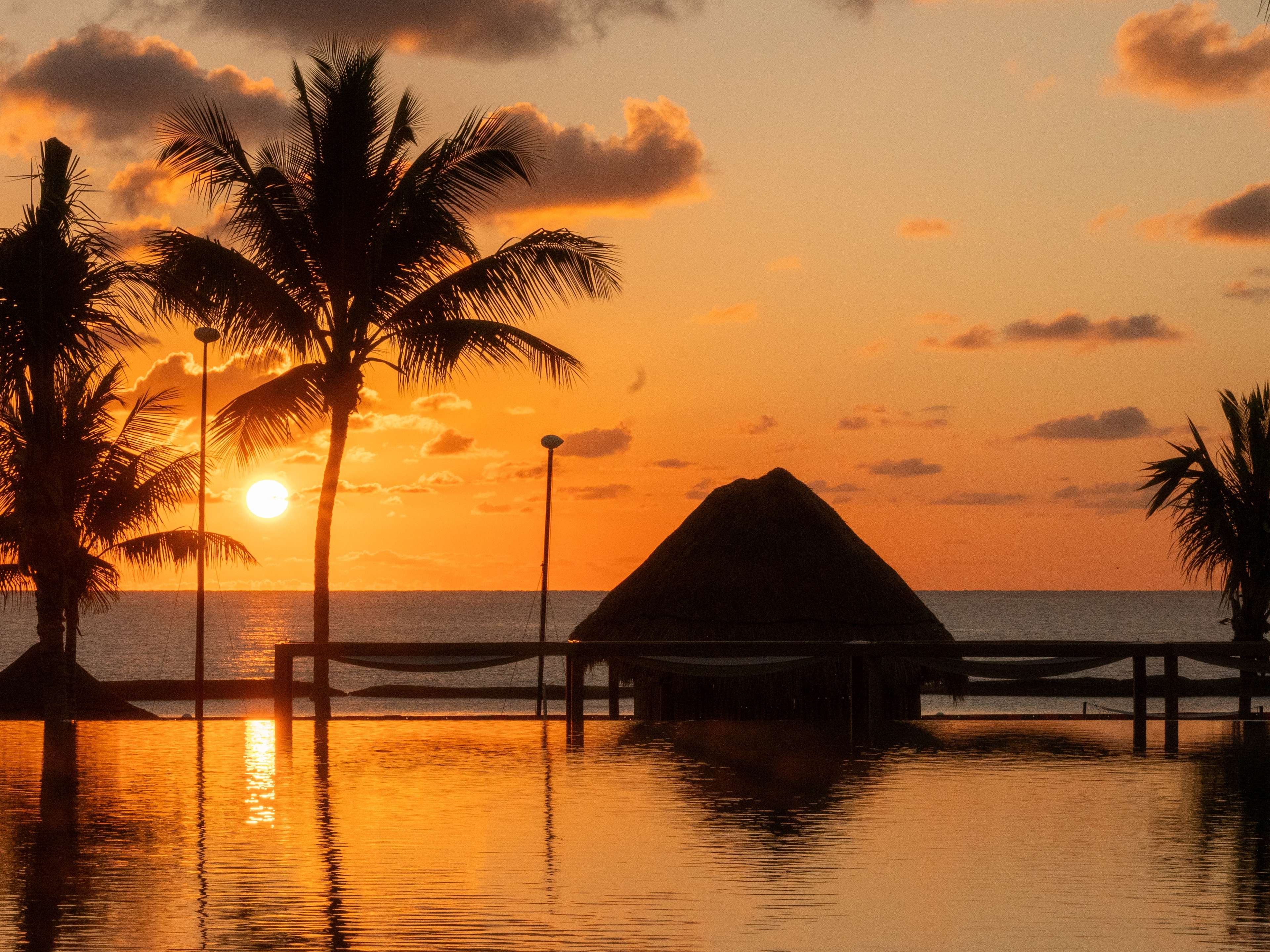 Sunset in Cancun