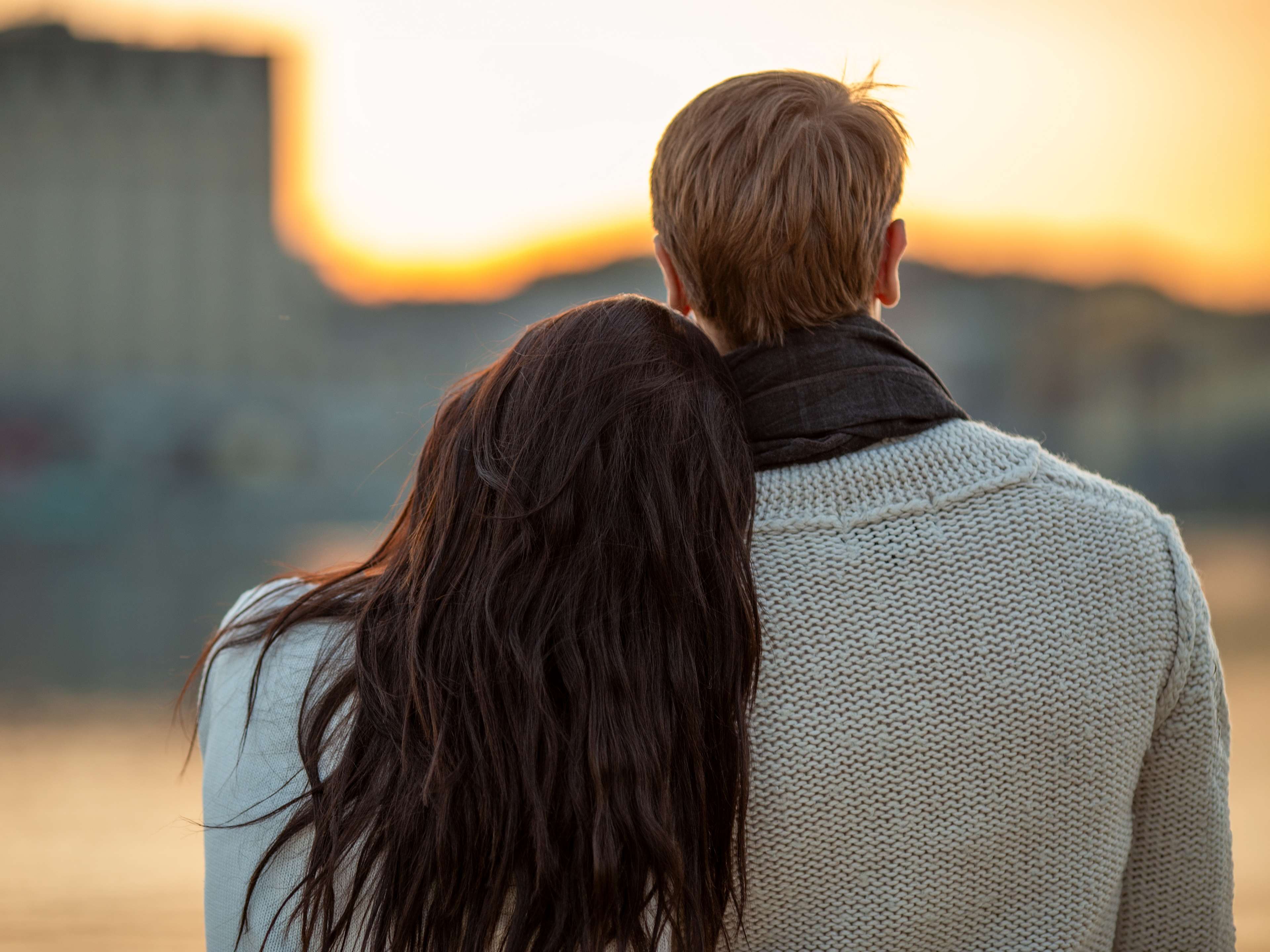 Couple Watching the Sunset