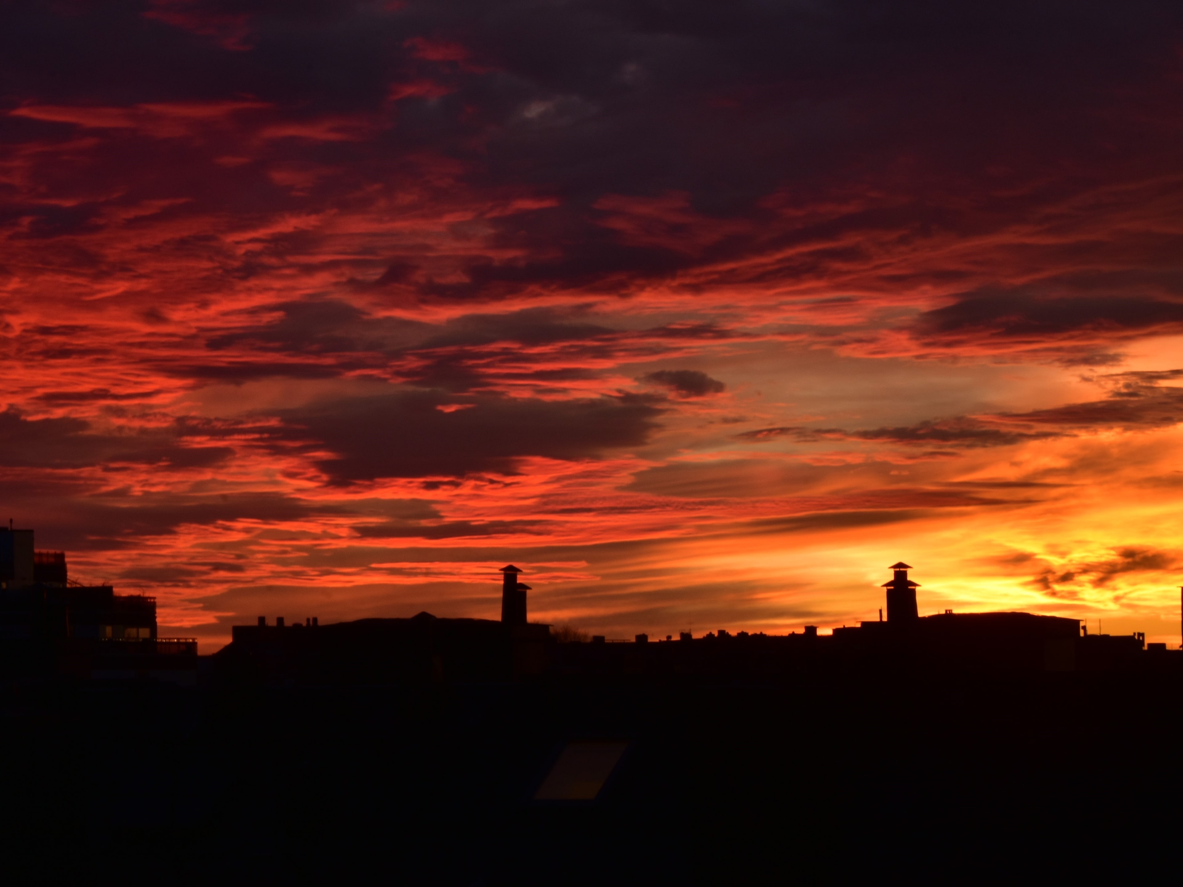 beautfiul sunset in stockholm