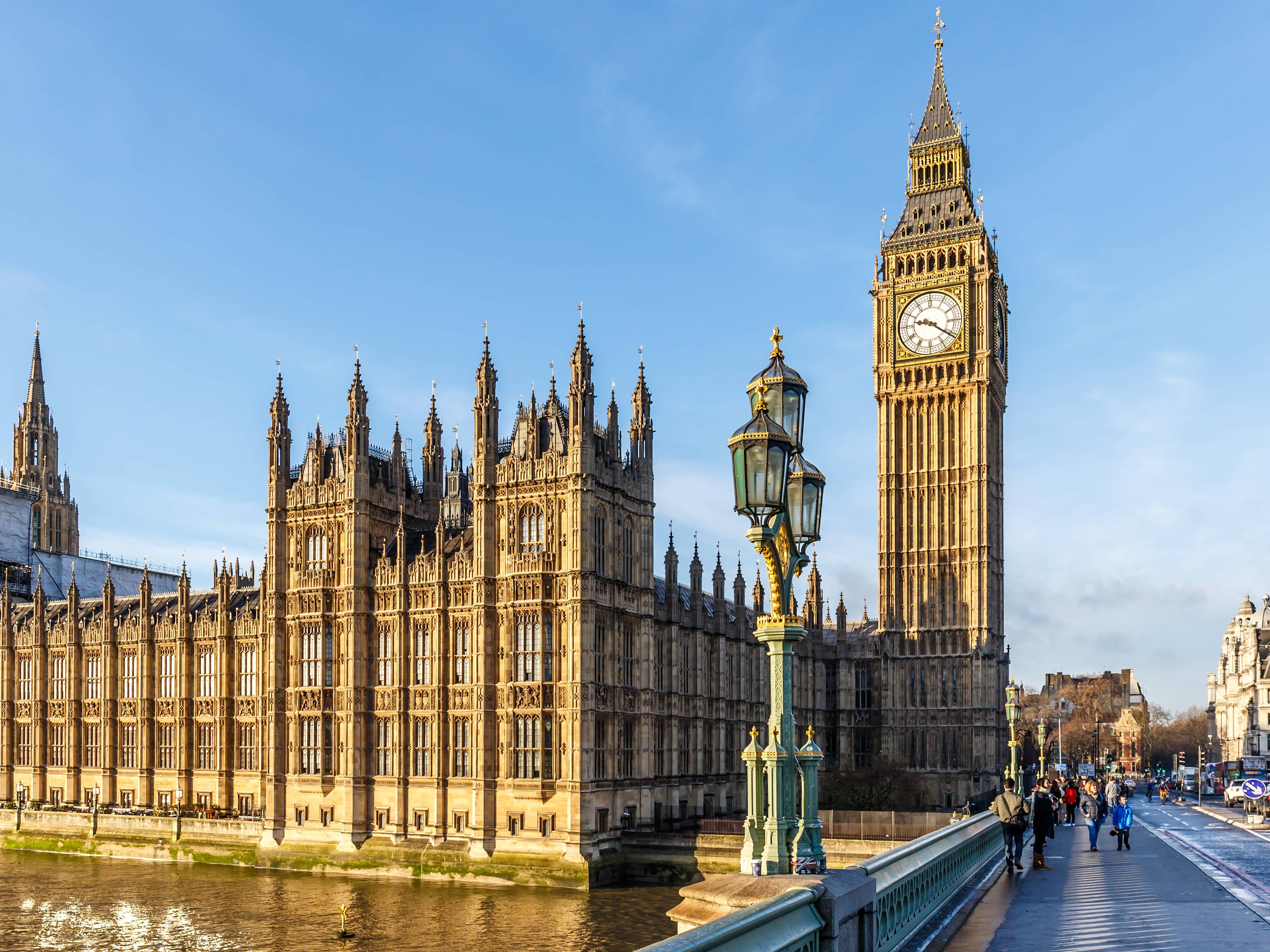 Vista aérea do bairro de Westminster em Londres