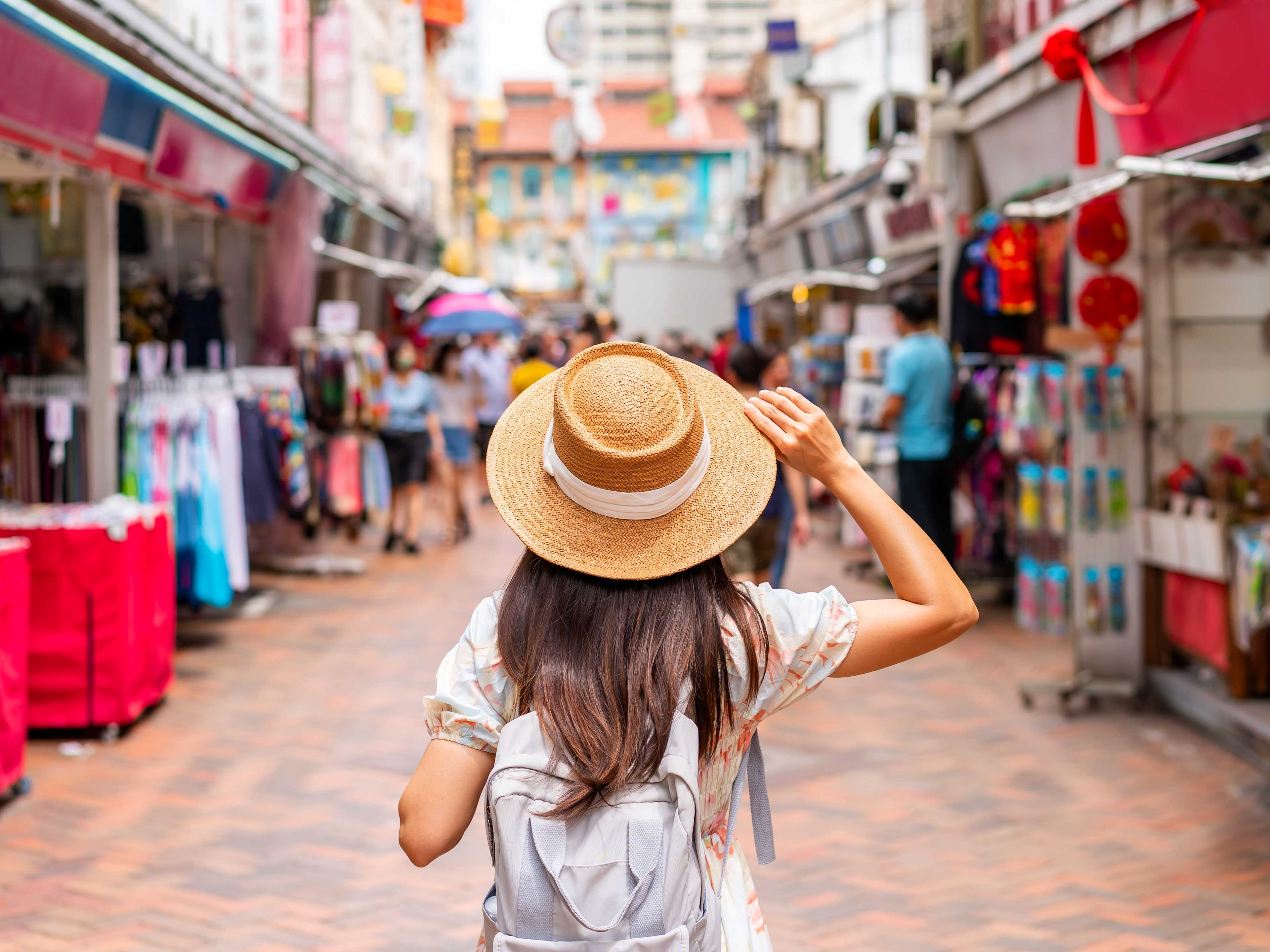 Woman in Singapore Market