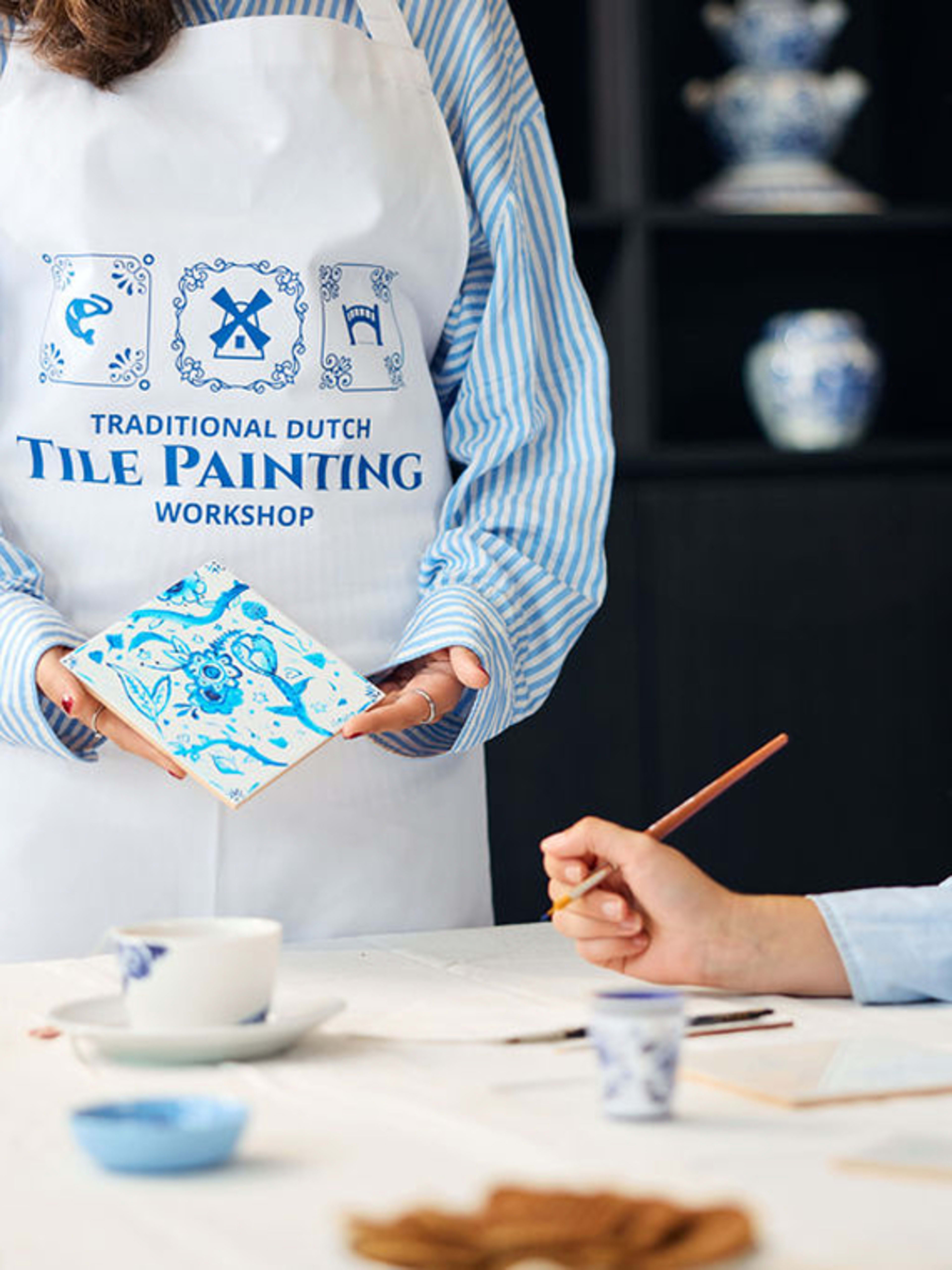 Traditional Dutch Blue Tile Painting Workshop
