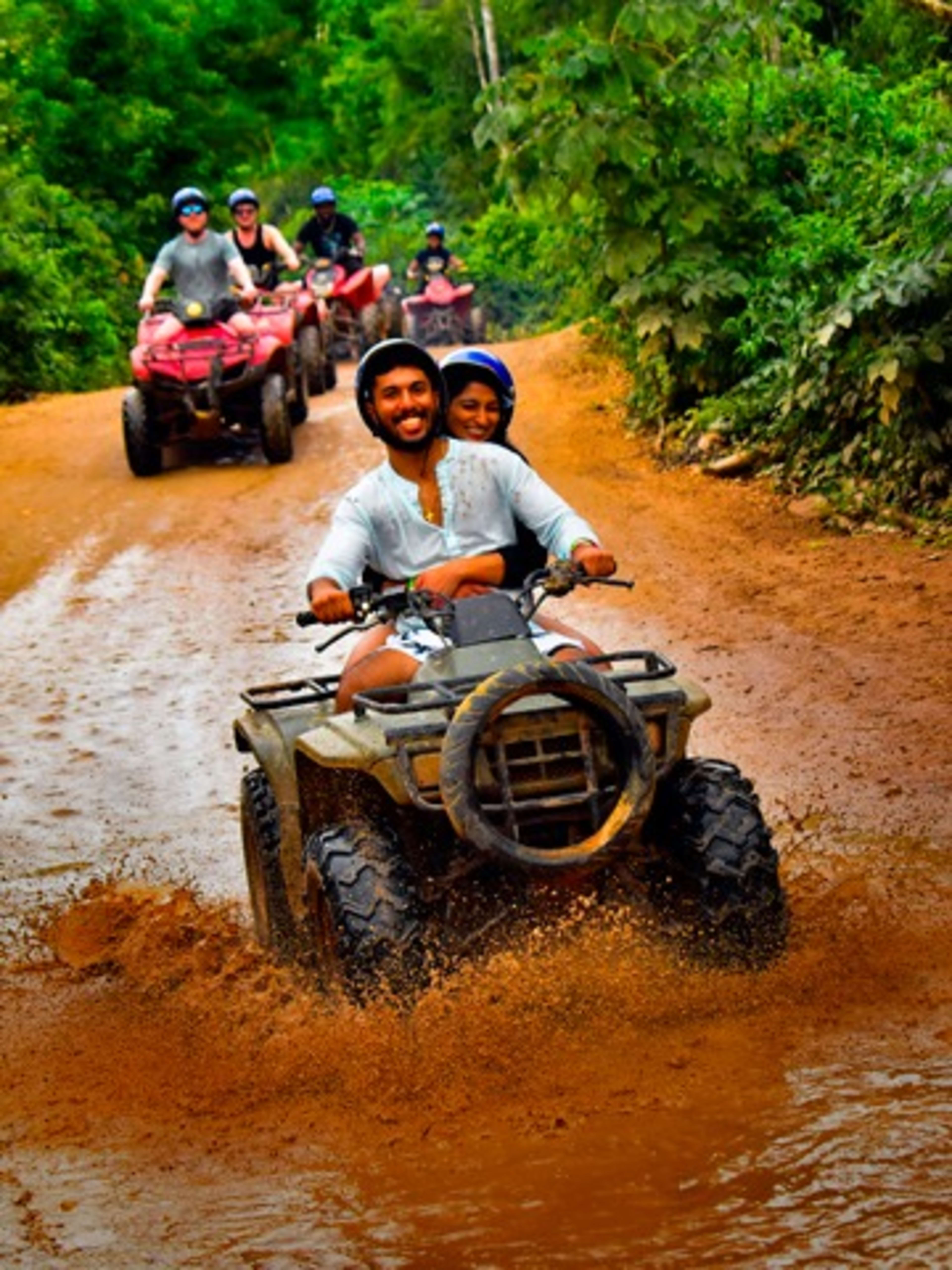 ATV, Zipline & Cenote Half Day with Transportation