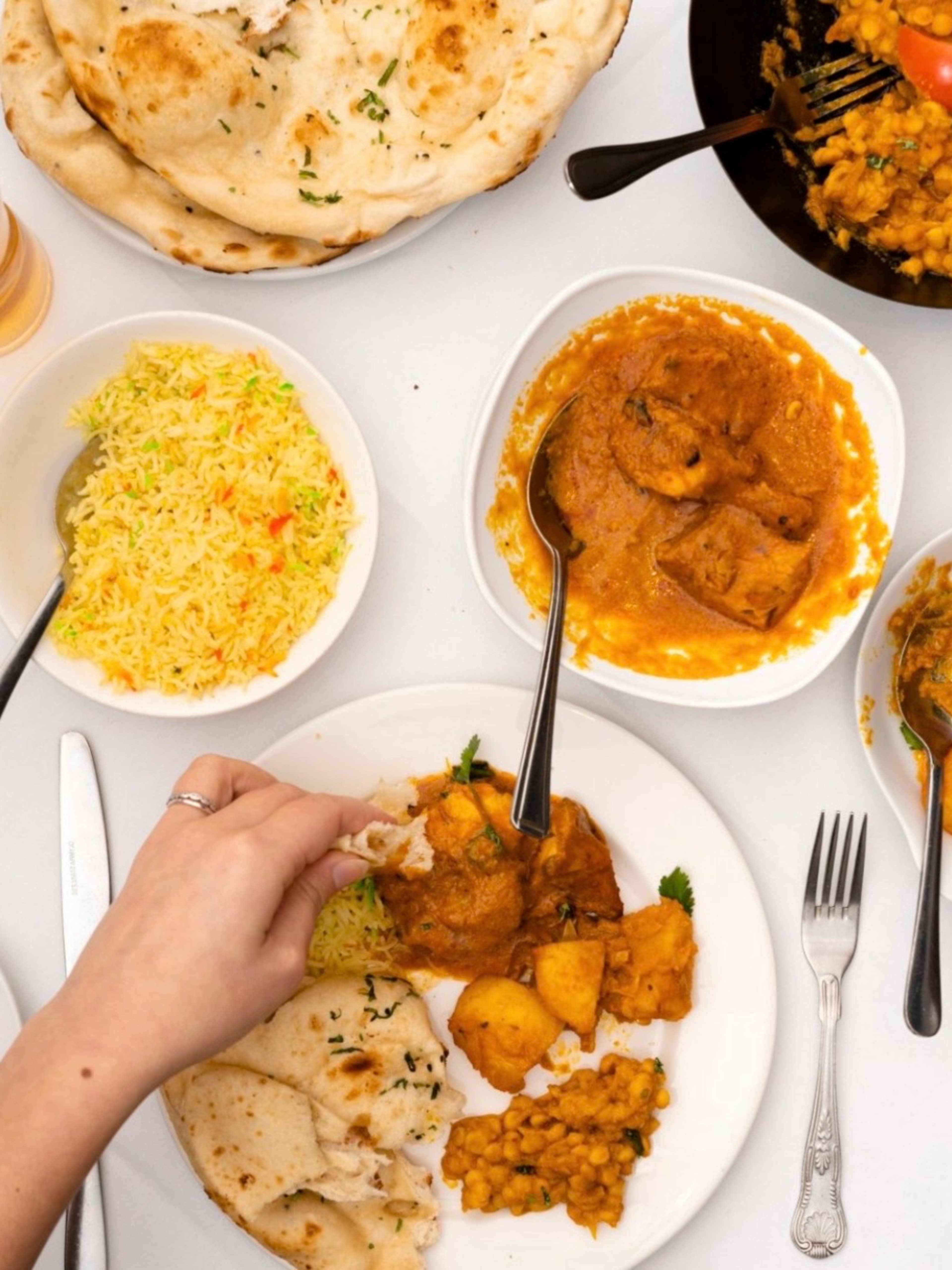 Indian Curry on Brick Lane