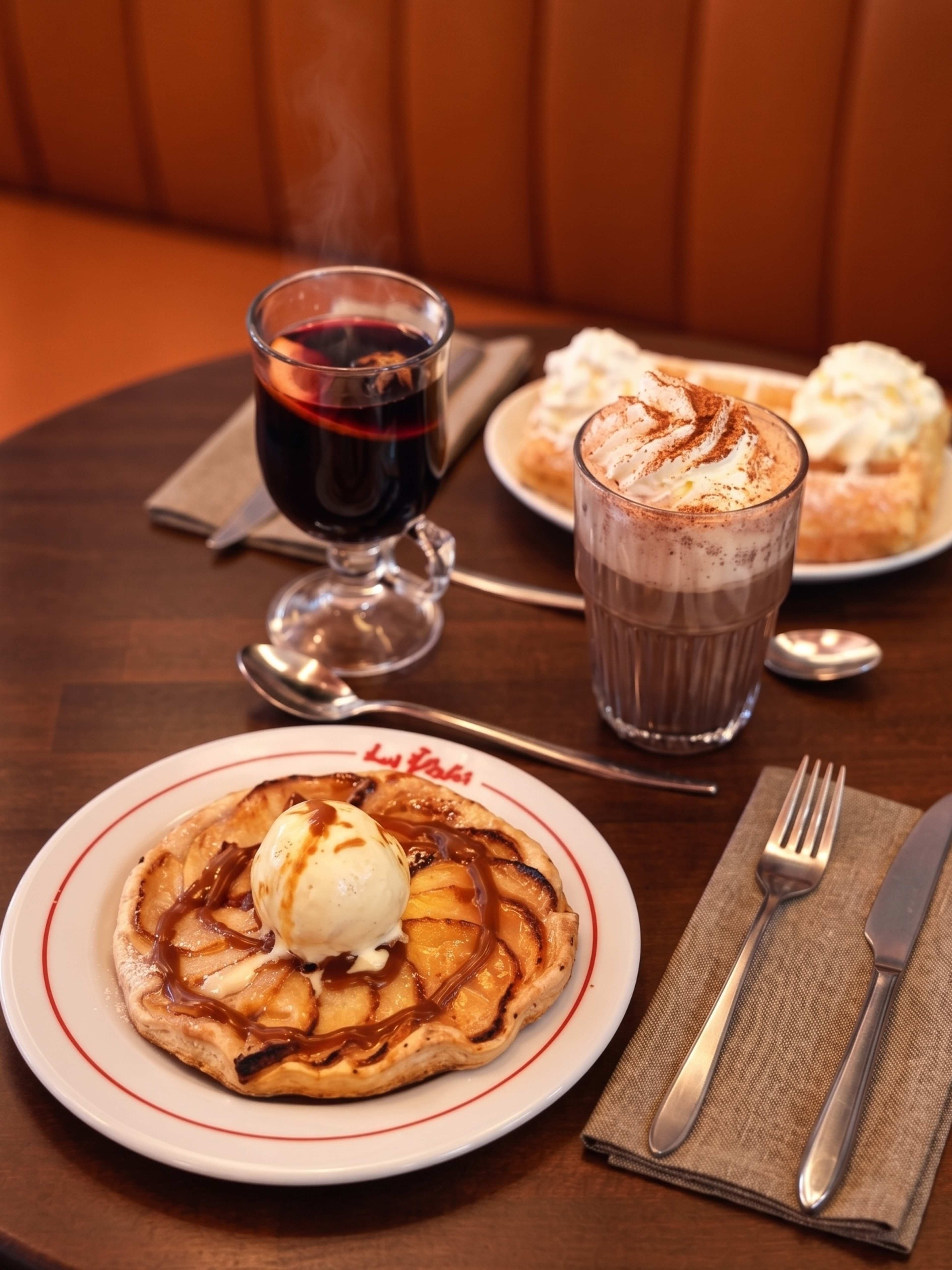 Parisian "Gouter" with Waffles or Apple Pie near Opera district