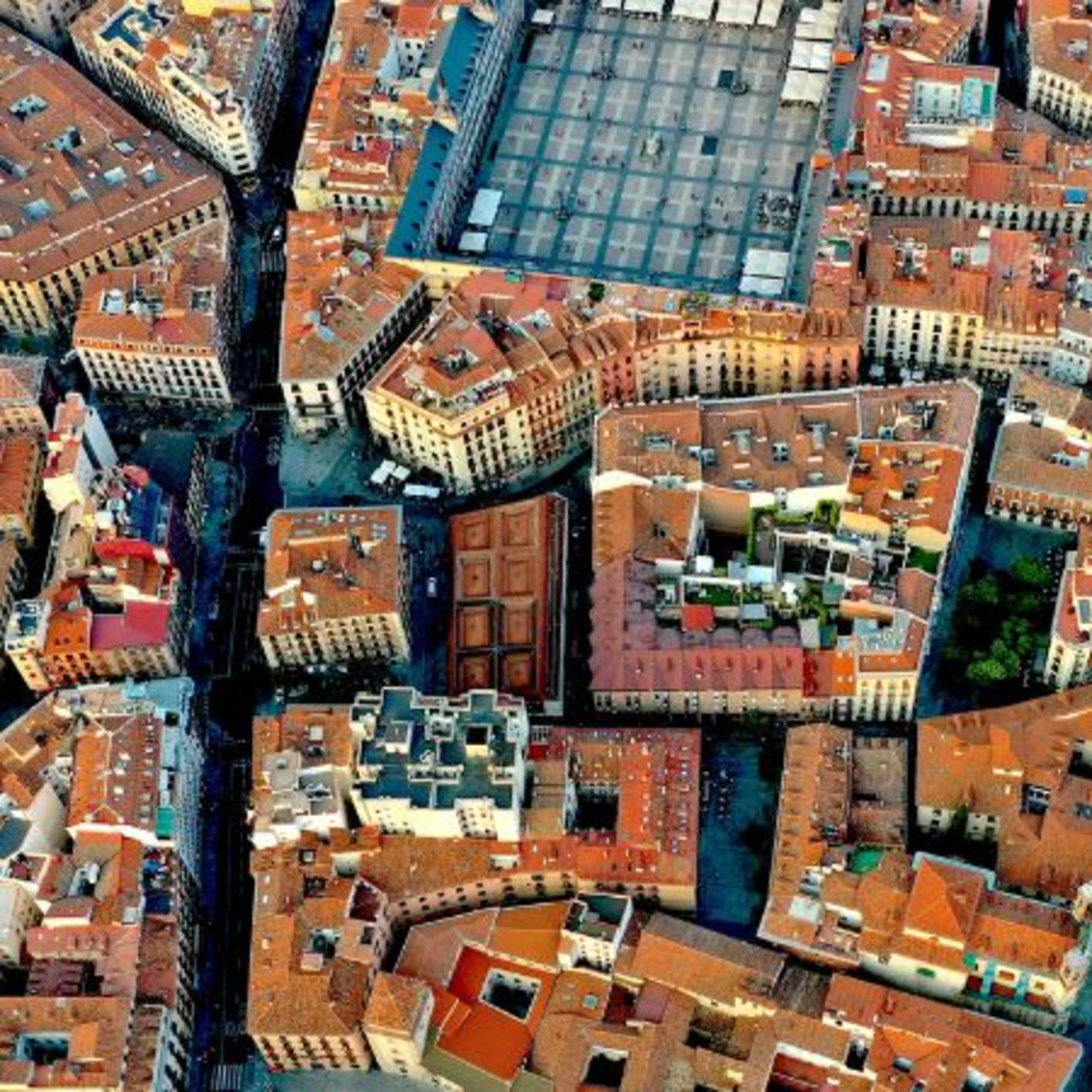 Madrid and Barcelona from above 