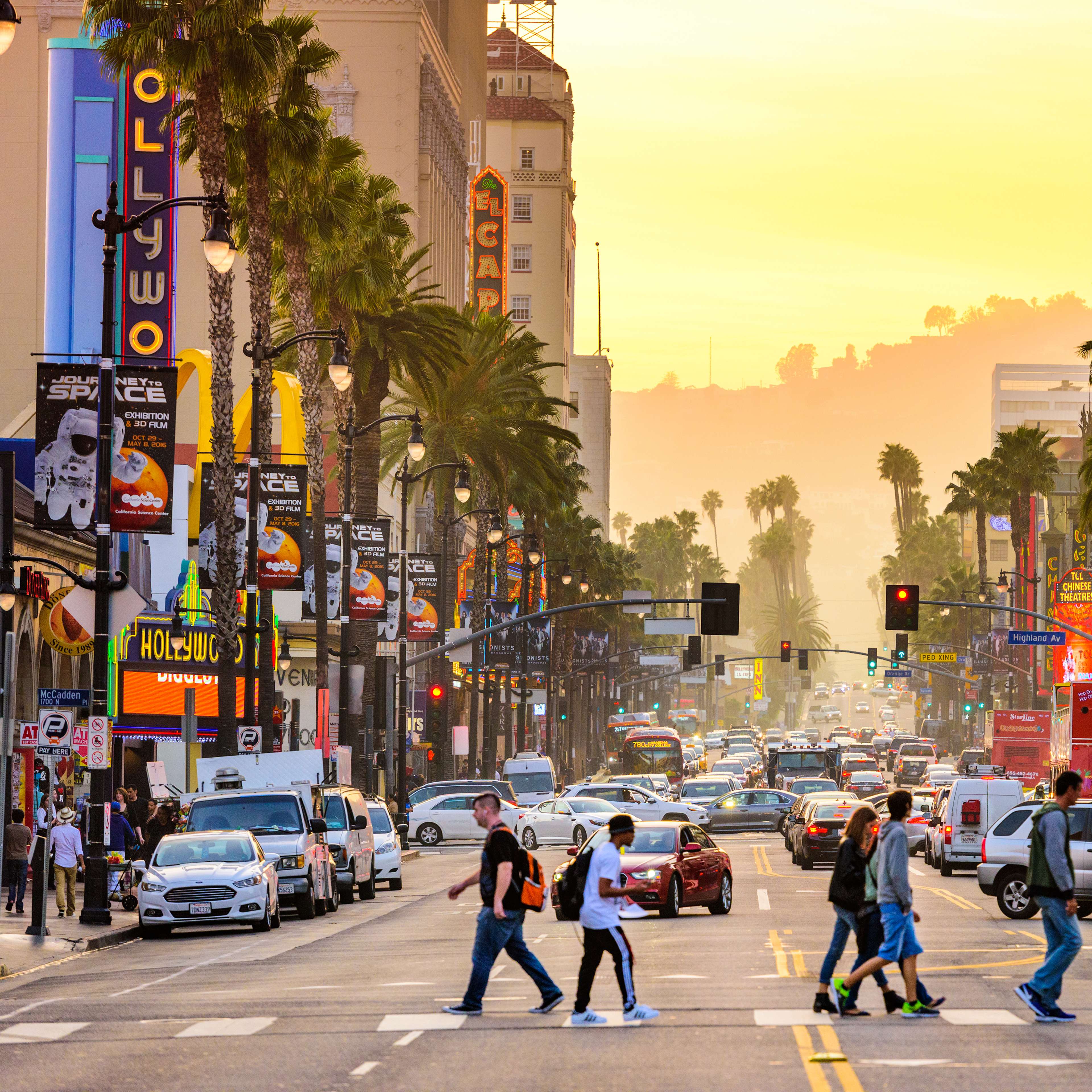 Des piétons à Los Angeles