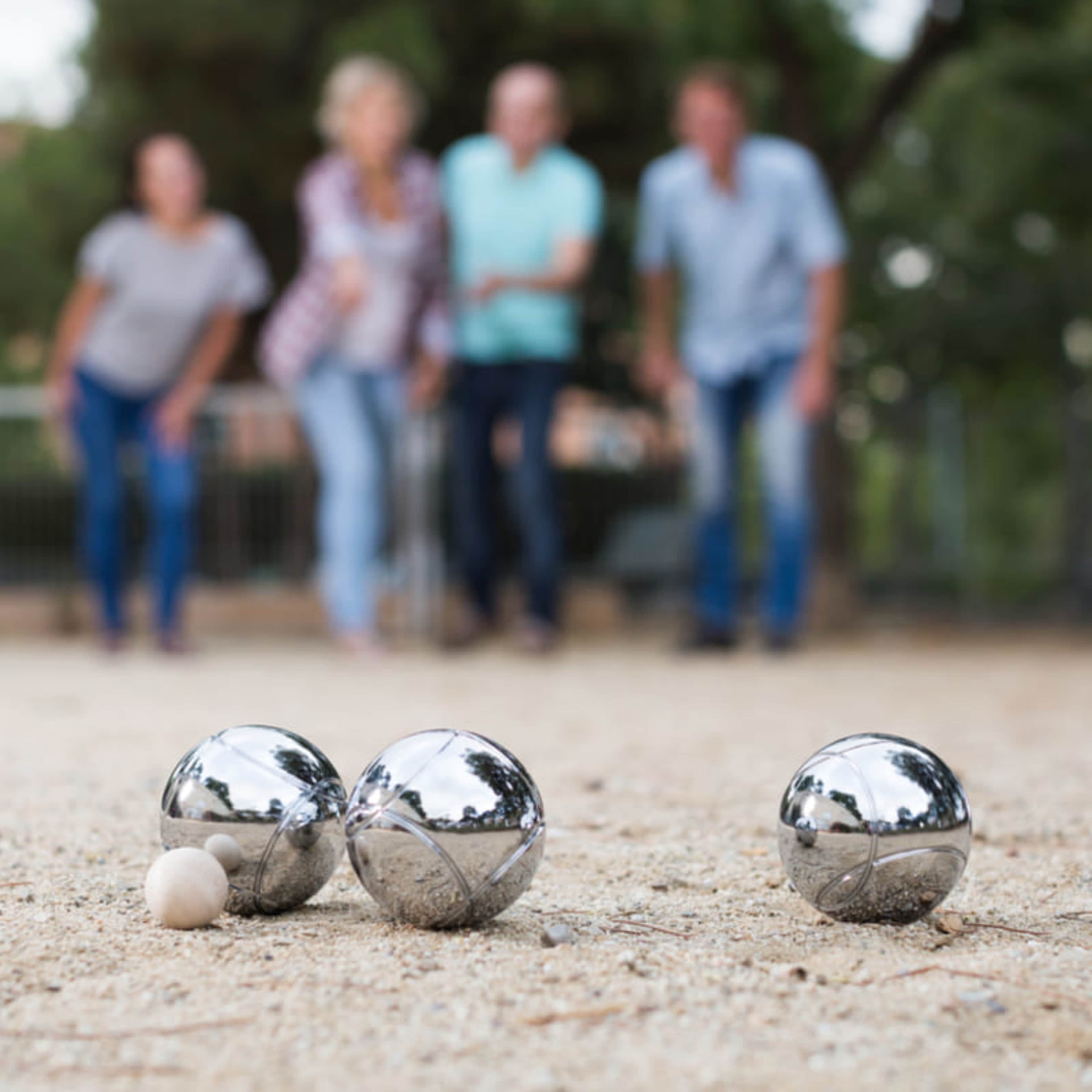 Jugadores de petanca en París