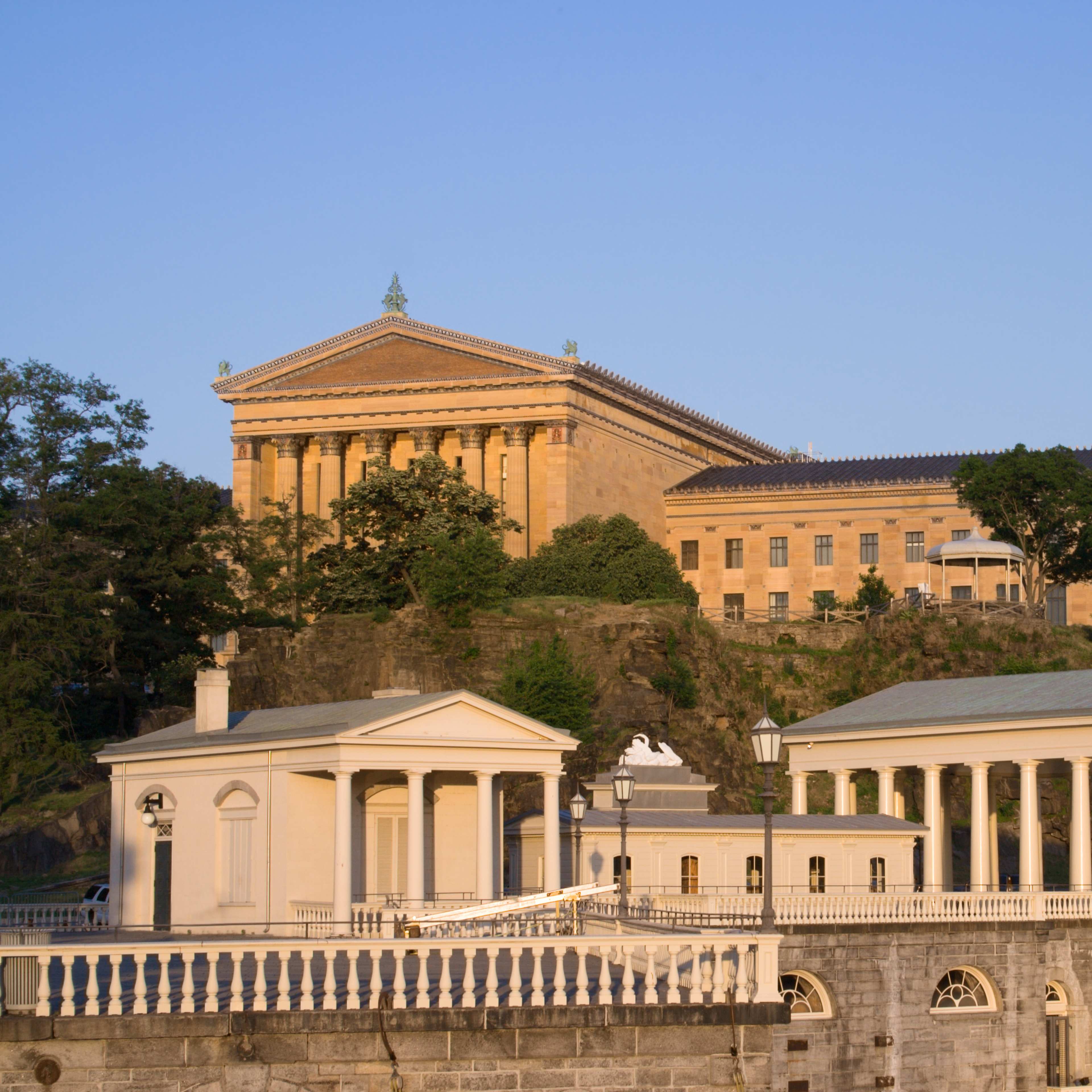 Blick auf das Philadelphia Museum of Art, eine berühmte Attraktion in Philadelphia.